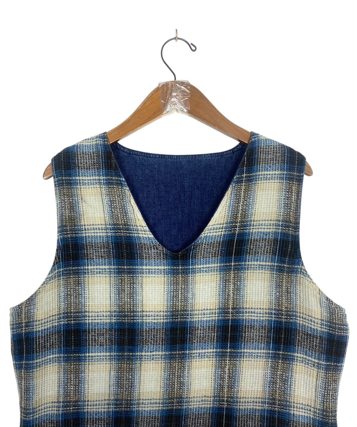 Japanese Brand Rare‼️ Vintage Gaijin Made Denim Vest Reversible Japan Size US S / EU 44-46 / 1 - 8 Thumbnail