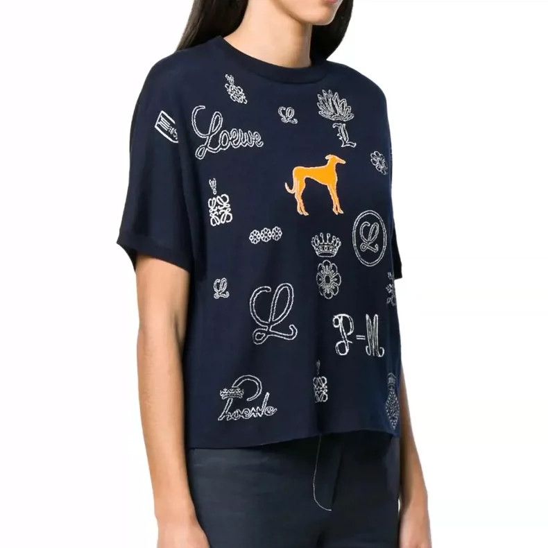 Loewe LOEWE Printed knit short sleeve T-shirt Size S / US 4 / IT 40 - 9 Thumbnail