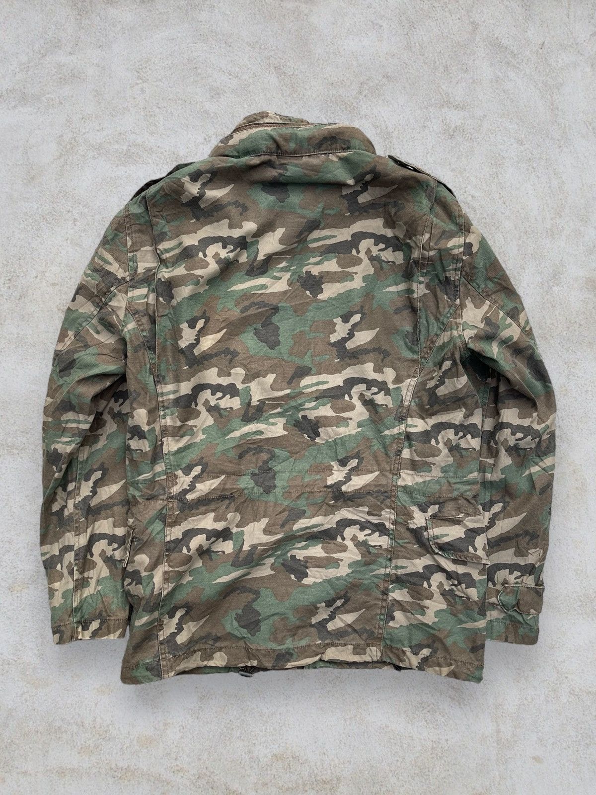 Japanese Brand × Vintage 🔥Vintage Real Crush Camo M-65 Woodland Field Jacket Size US M / EU 48-50 / 2 - 5 Thumbnail