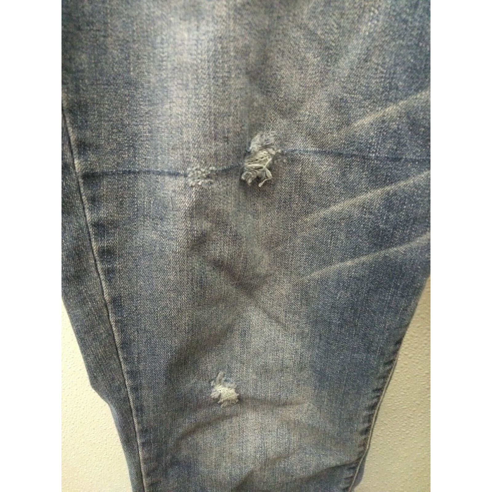 Other Ana jeans 32/14 women cuffed cropped blue dark washDestressd Size 36" / US 14 / IT 50 - 2 Thumbnail