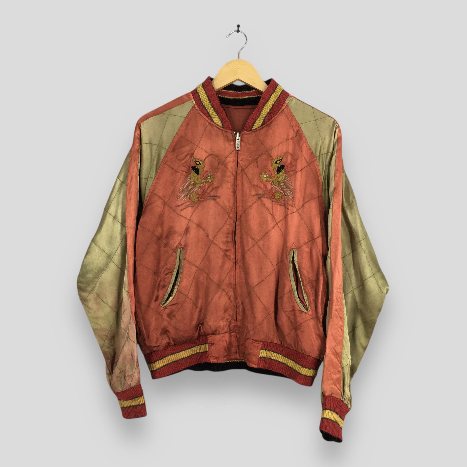 Japanese Brand Vintage 80s Sukajan Japan Dragon Souvenir Rayon Jacket M Size US M / EU 48-50 / 2 - 1 Thumbnail