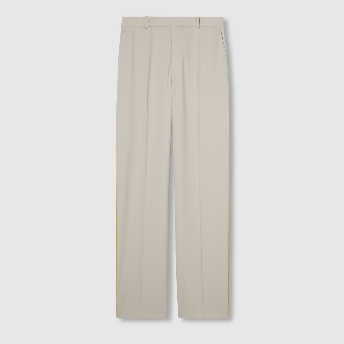 Gucci o1B3y1r0526 Embossed Canvas Wool Pants in Light Grey Size 28" / US 6 / IT 42 - 1 Thumbnail