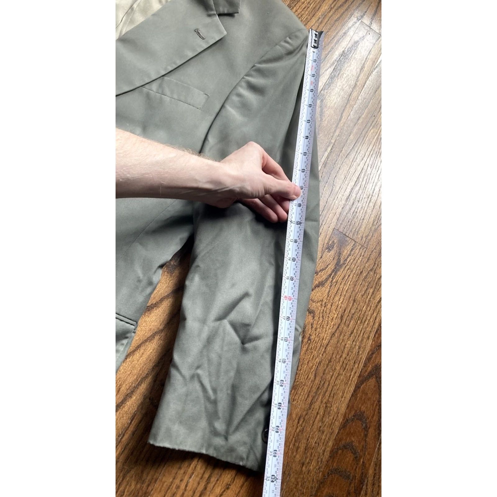 Brooks Brothers VINTAGE Brooks Brothers Sport Coat Jacket Green Notch Lapel 2-Button 40 Long Mens Regular Size US XXS / EU 40 - 5 Thumbnail