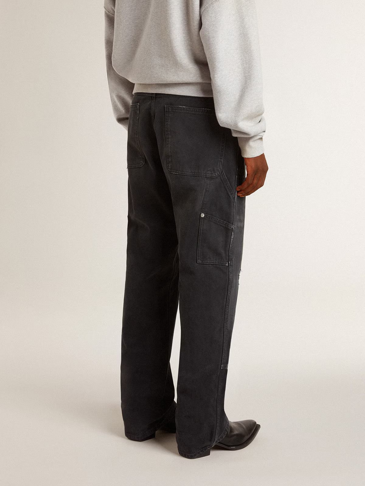 Golden Goose o1s22i1n1224 Painter Pant in Black Size US 34 / EU 50 - 3 Thumbnail
