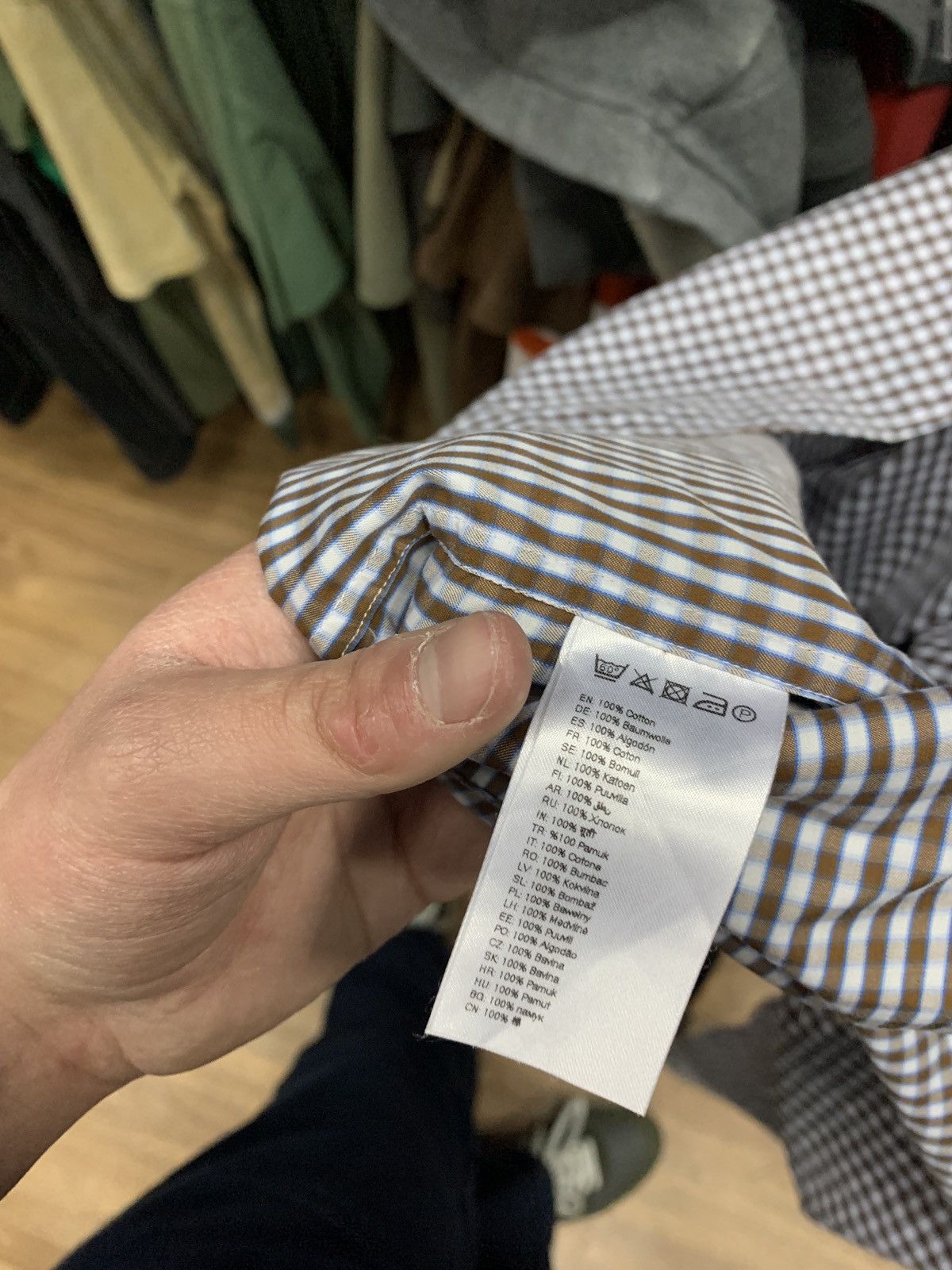 Eton Eton contemporary checkered shirt buttons-up Size US XL / EU 56 / 4 - 6 Thumbnail