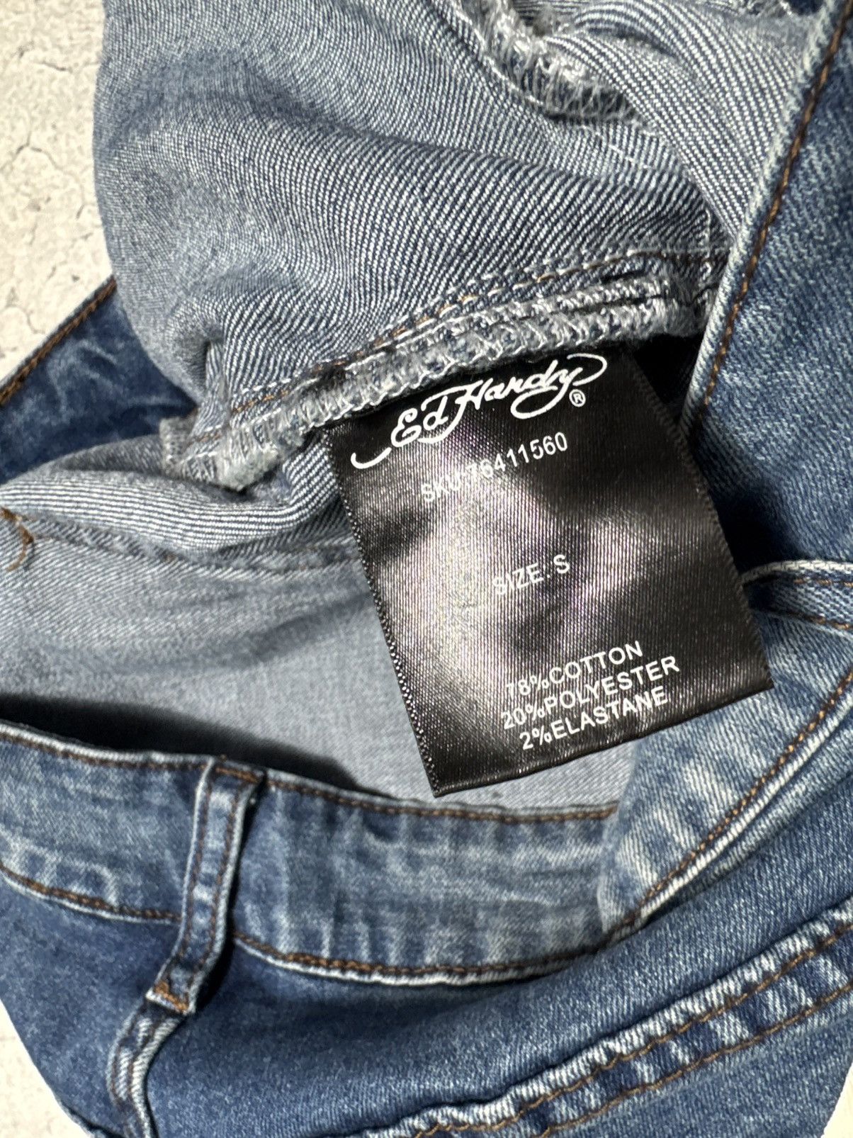 Ed Hardy Ed Hardy Women’s Big Logo Baggy Denim Jeans Size S Size 27" / US 4 / IT 40 - 8 Thumbnail