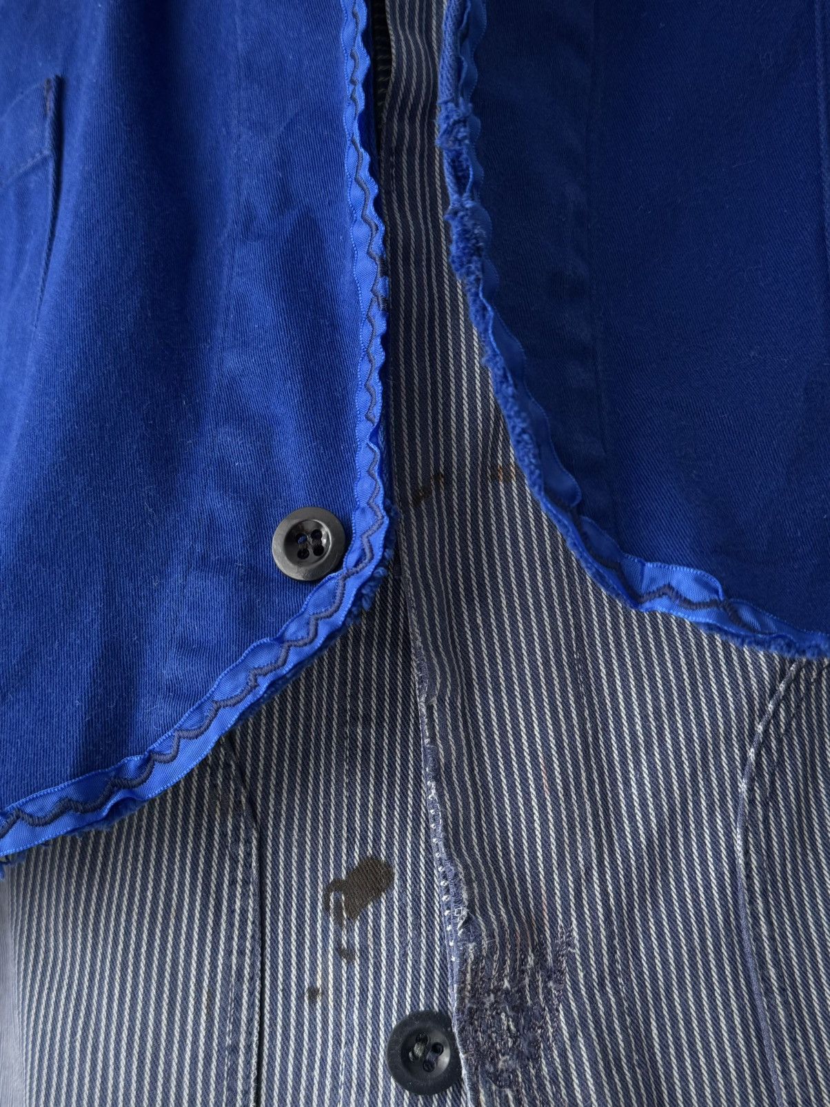 Le Laboureur 1960s French Workwear Sanfor Cropped Chore Jacket Size US M / EU 48-50 / 2 - 4 Thumbnail