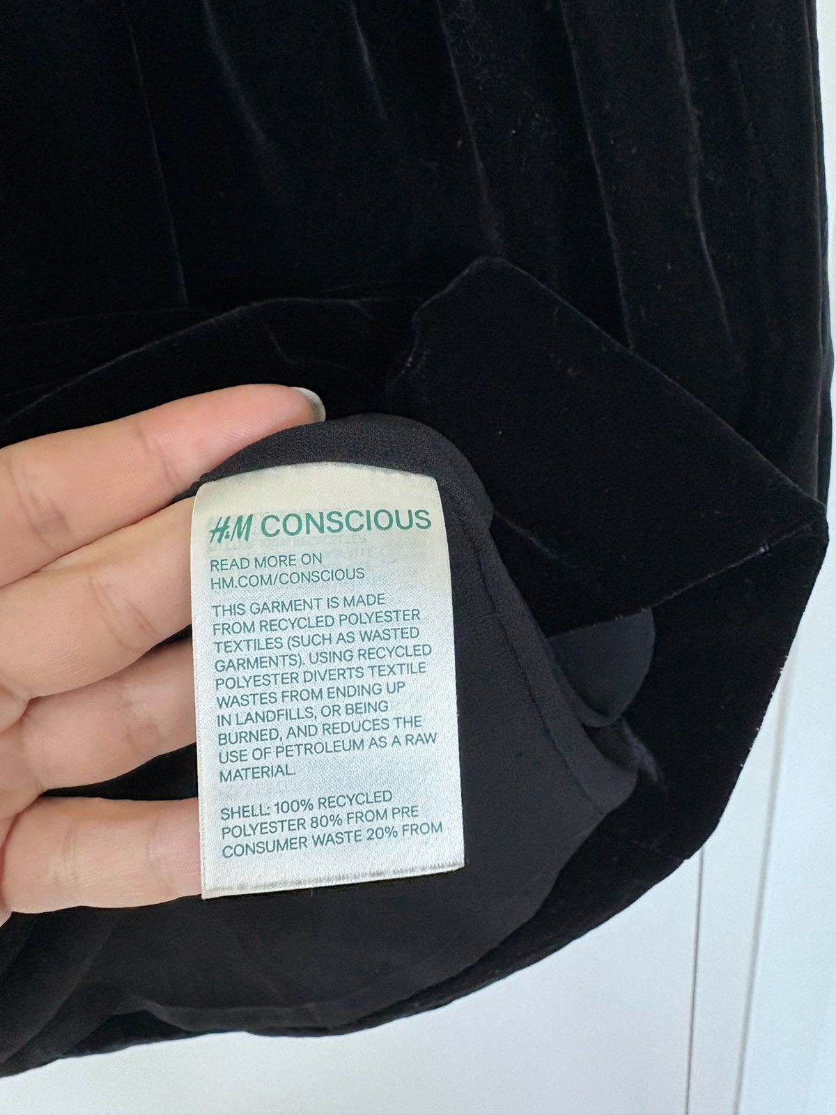 H&M Rare H&M conscious velvet ballon sleeves dress Size S / US 4 / IT 40 - 4 Thumbnail