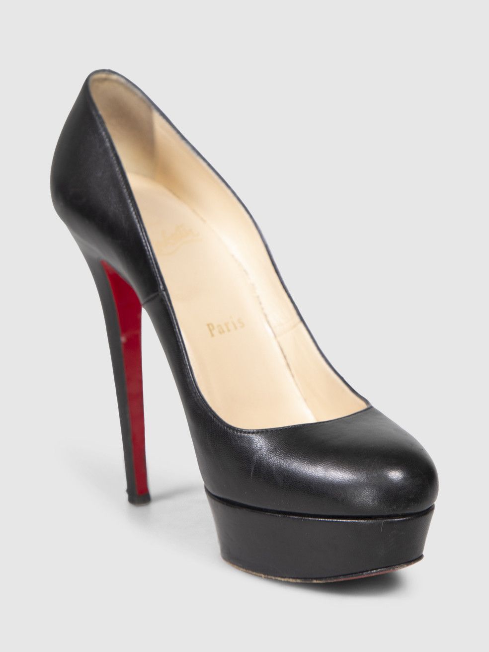 Black Leather Bianca Pumps