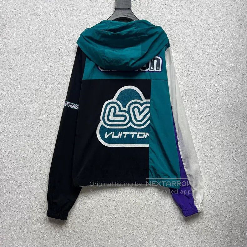 Louis Vuitton Louis Vuitton FW22 monogram logo print color-block zip-up Size US M / EU 48-50 / 2 - 2 Thumbnail