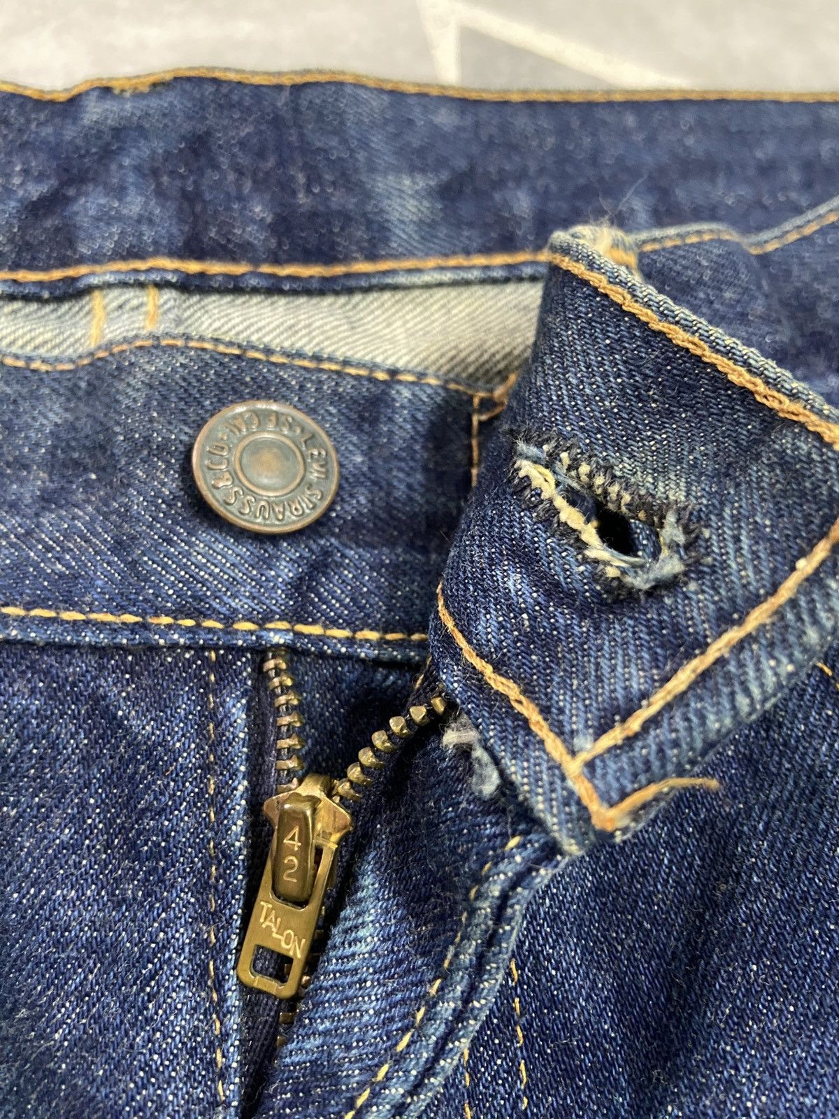 Levi's RARE Vintage Levis 805 0217 Redlines Jeans Size US 28 / EU 44 - 3 Thumbnail
