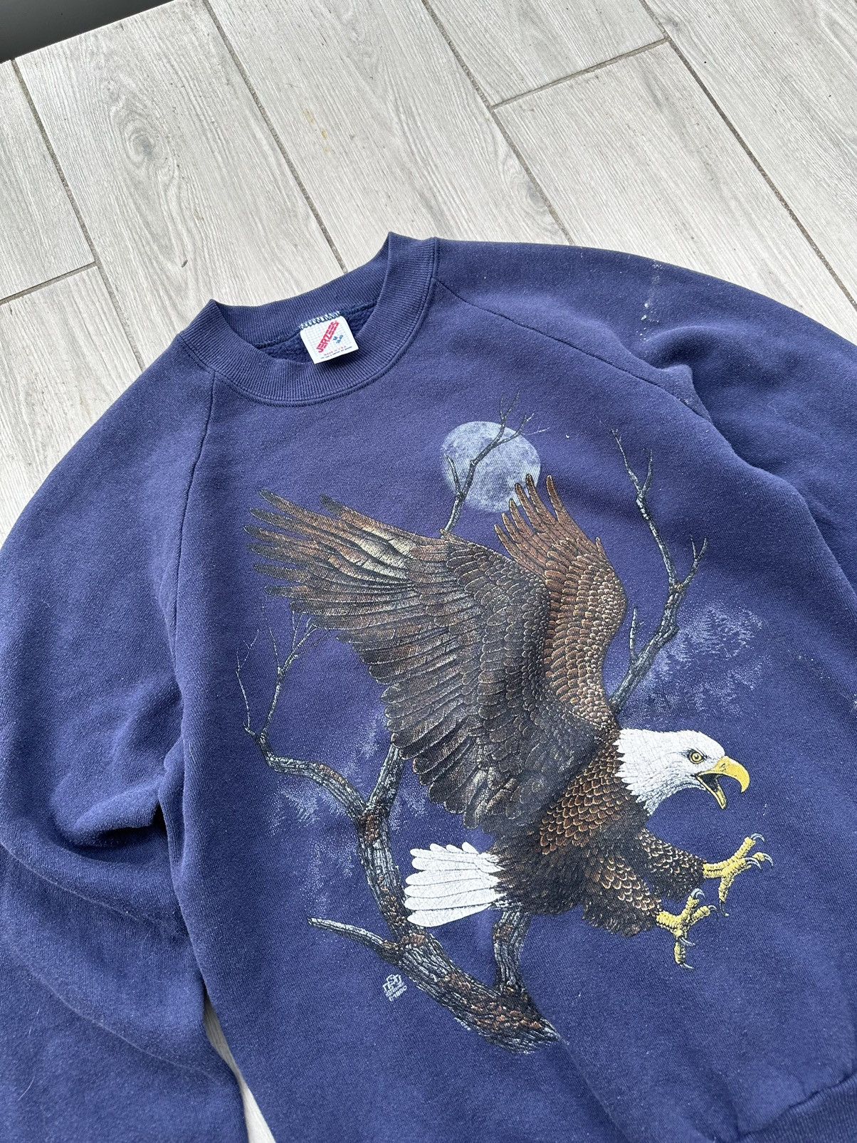 Other Vintage Wild Nature Eagle Made In USA NAVY crewneck Size US M / EU 48-50 / 2 - 3 Thumbnail