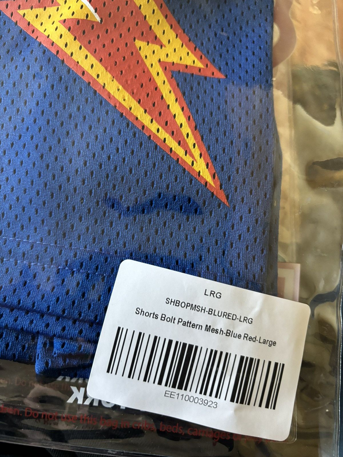 Eric Emanuel Eric Emanuel EE Short Blue / Red Bolt - Large Size US 34 / EU 50 - 5 Thumbnail