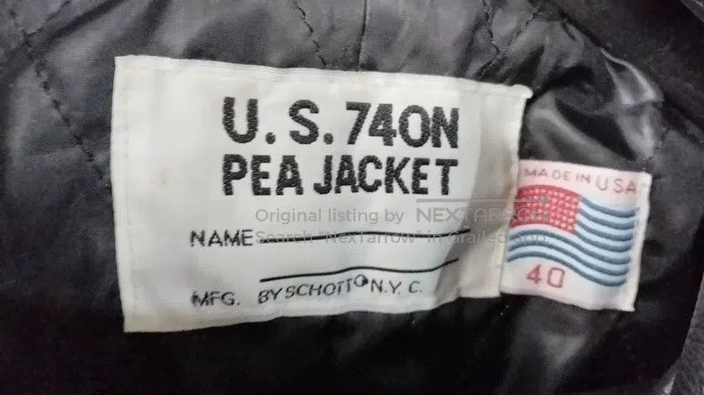 Schott Schott Navy fur coat Size US XXS / EU 40 - 2 Thumbnail
