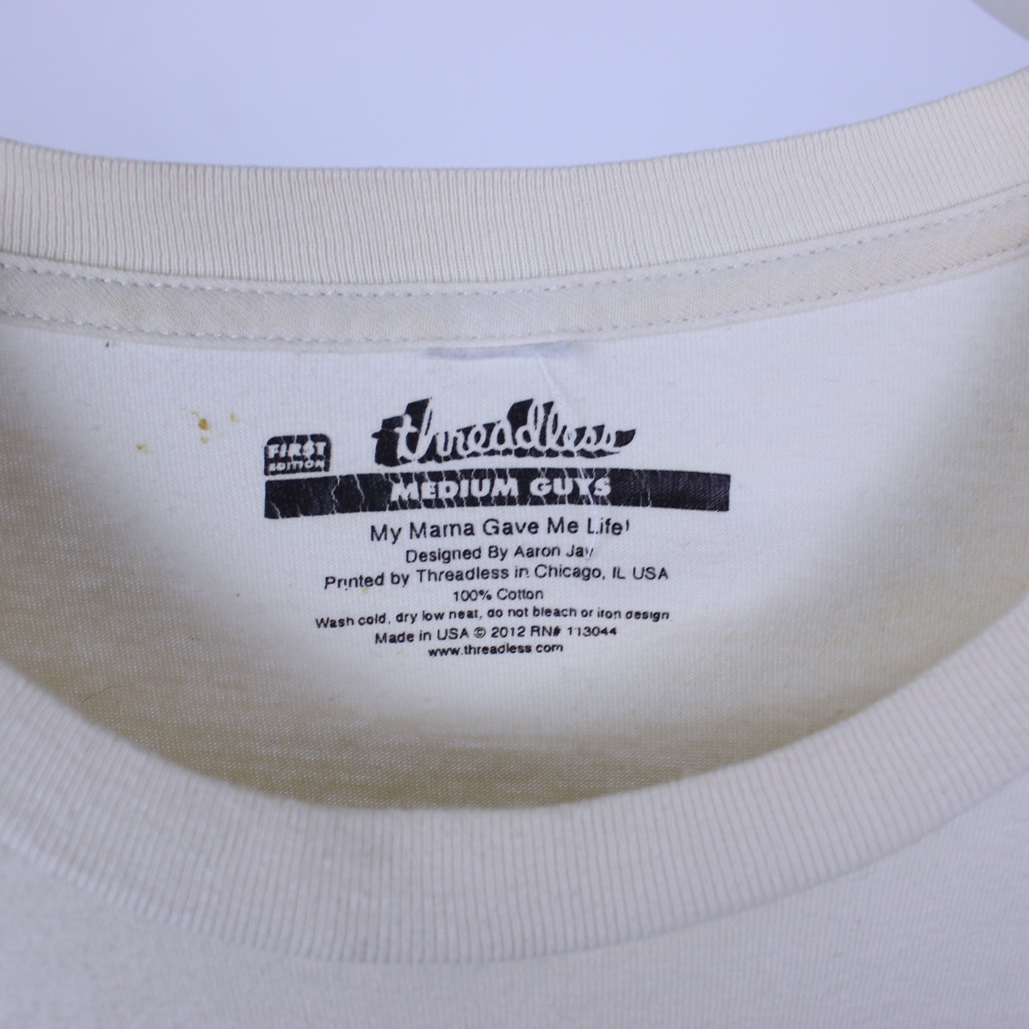 Threadless Threadless t shirt tee cotton My mama gave me life M Size US M / EU 48-50 / 2 - 3 Thumbnail