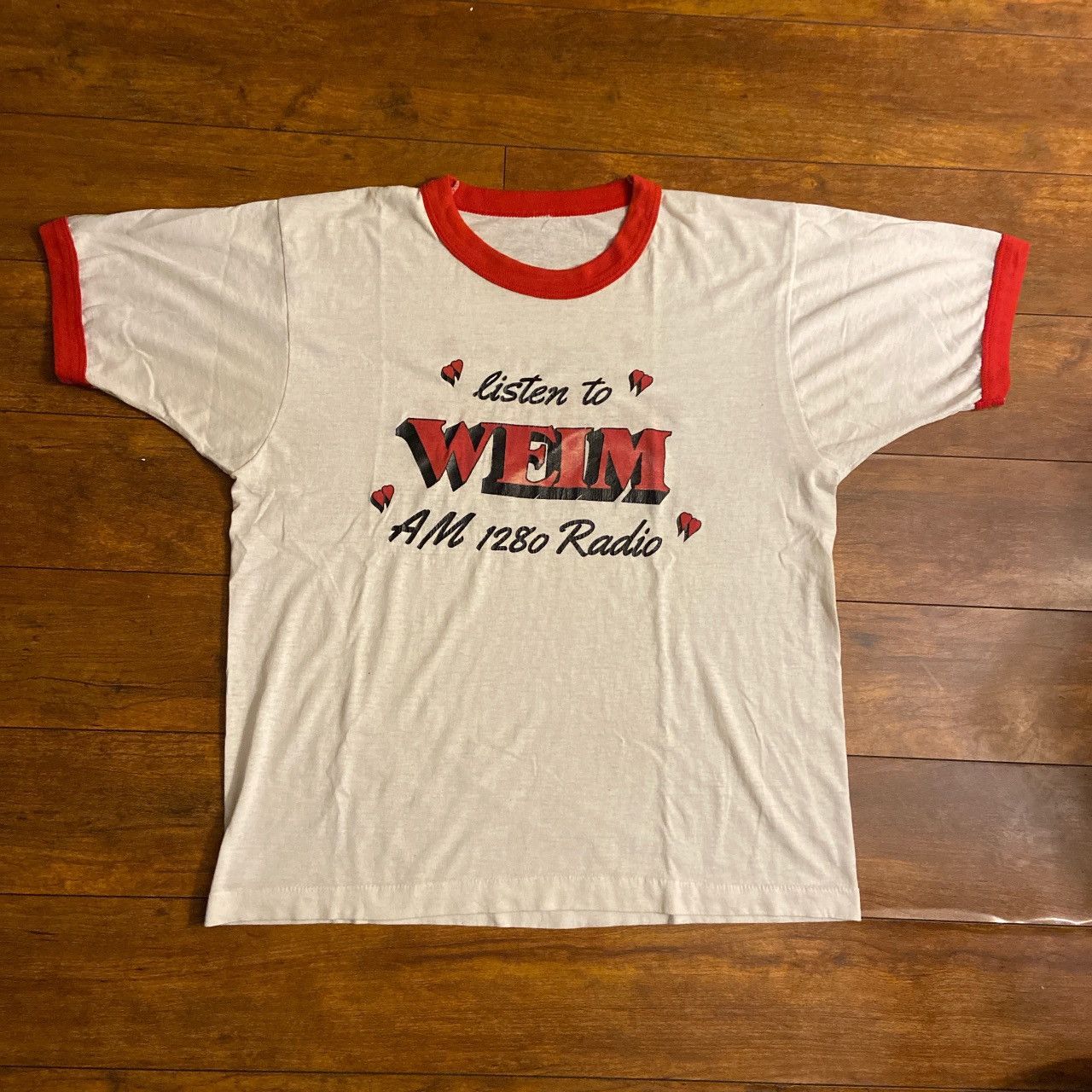 Vintage 70s Vintage Ringer Graphic T Shirt Size US M / EU 48-50 / 2 - 1 Preview