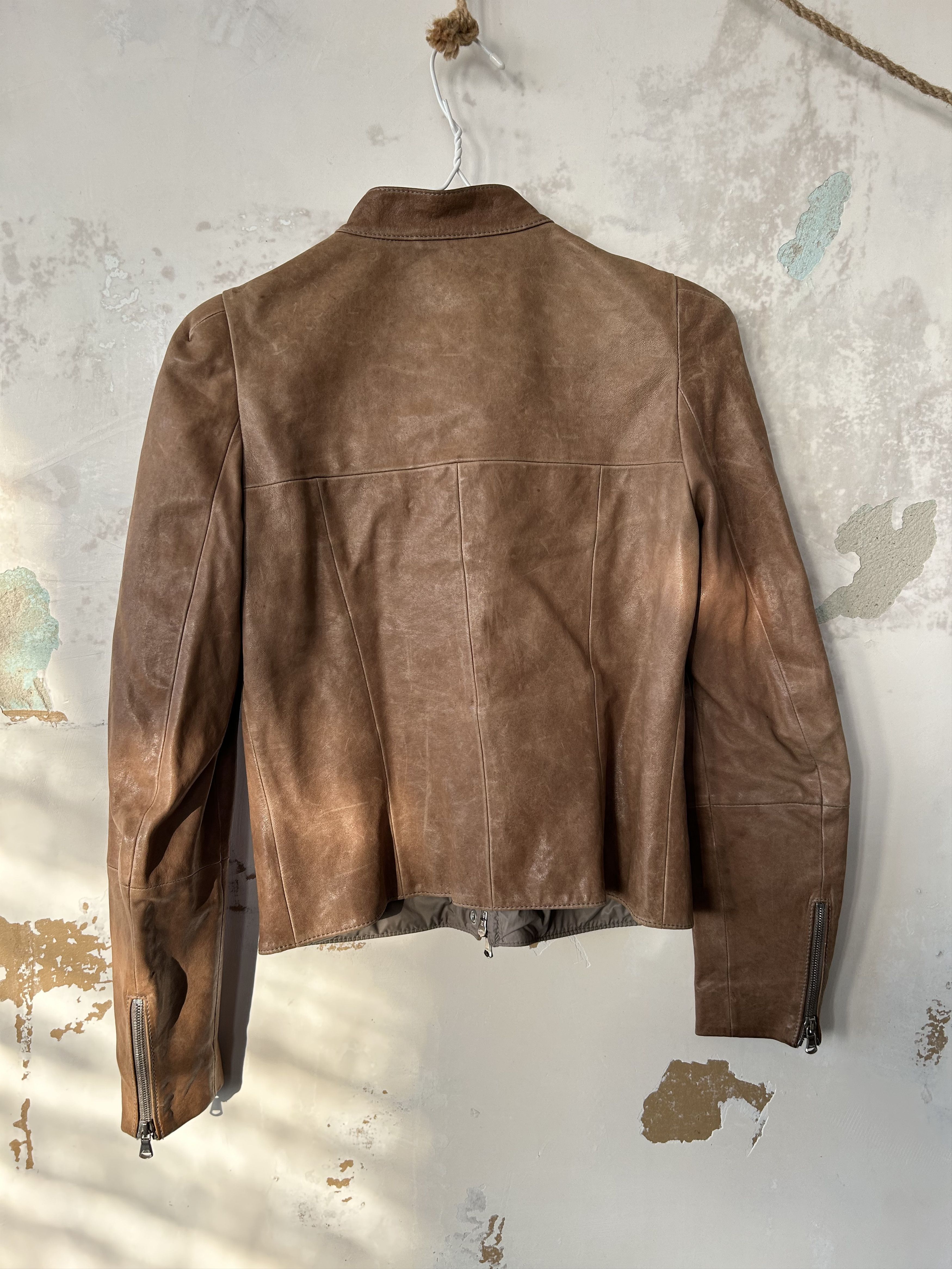 Brunello Cucinelli Brunello Cucinelli Womens Leather Jacket size 40 Size S / US 4 / IT 40 - 6 Thumbnail