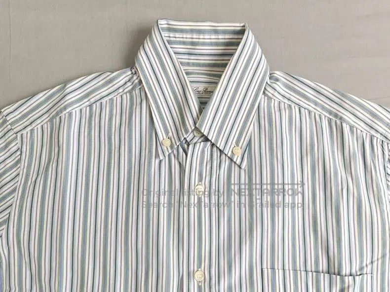 Loro Piana Loro Piana Men's Striped Cotton Shirt. Size US M / EU 48-50 / 2 - 2 Thumbnail