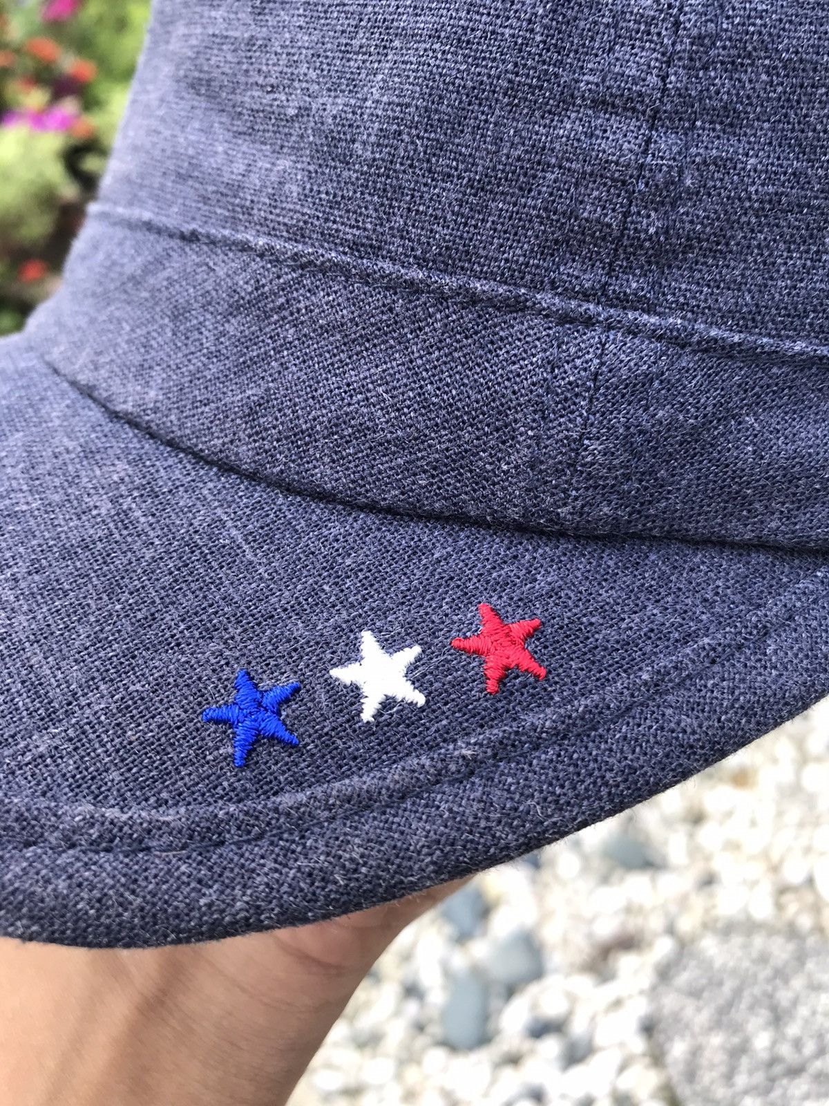 Beams Plus VINTAGE BEAMS CHAMBRAY PATROL ARMY DESIGN CAP HAT 🇯🇵 Size ONE SIZE - 3 Thumbnail