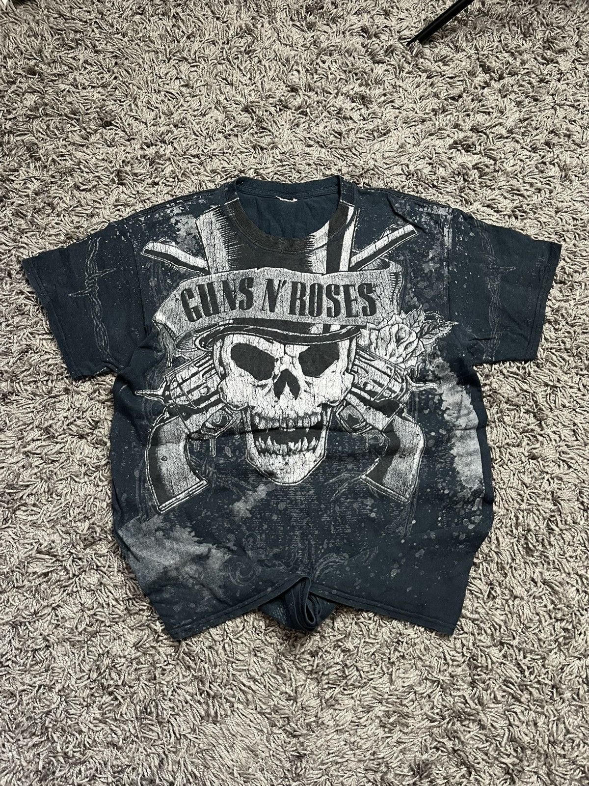Guns N' Roses Guns N' Roses AOP Distressed Rock Band Tee / Rare Design Size US L / EU 52-54 / 3 - 2 Thumbnail
