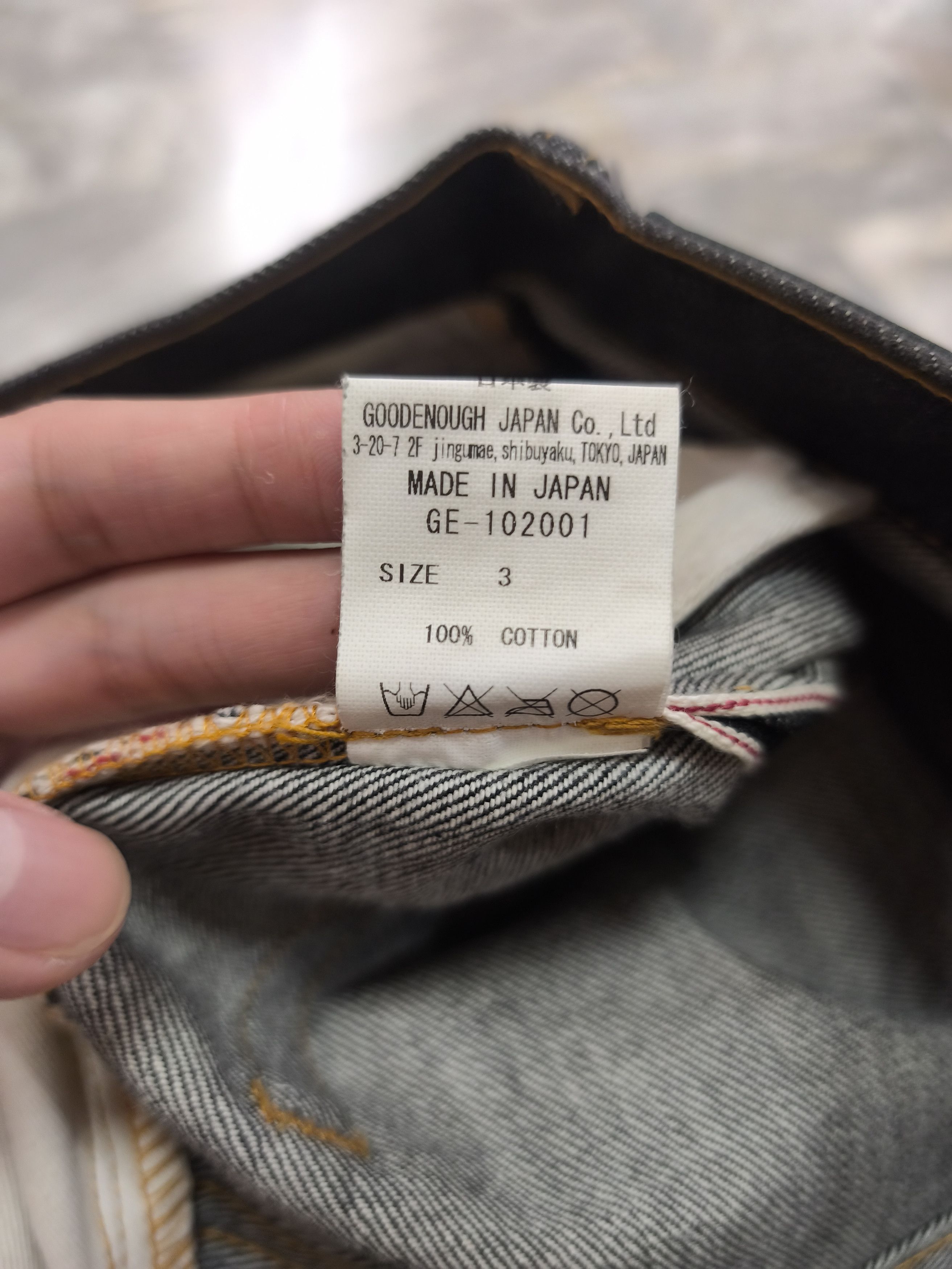 GOODENOUGH GOOD ENOUGH Selvedge Straight Pants - GE-102001 Size US 31 - 16 Thumbnail