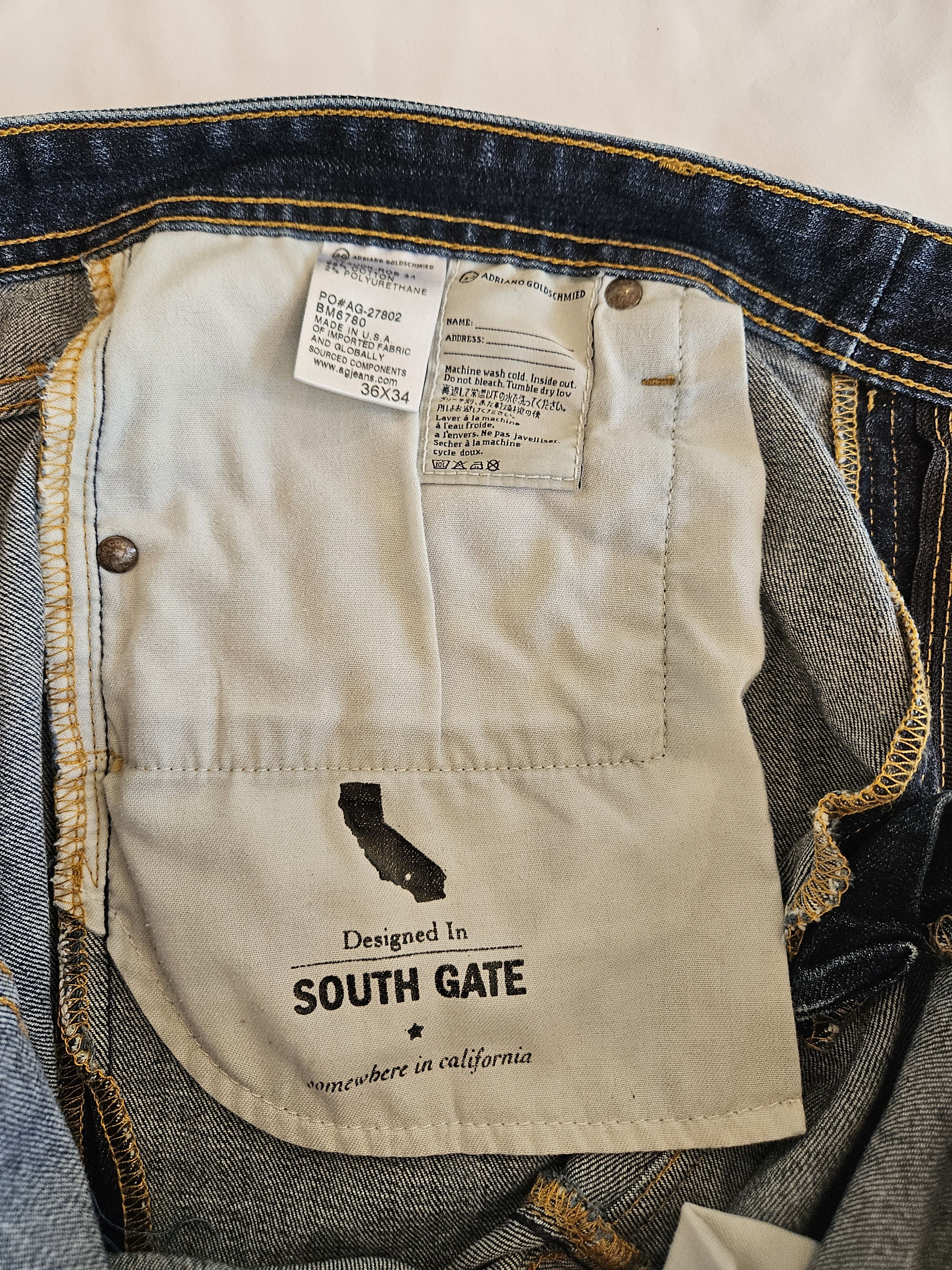 AG Adriano Goldschmied AG Adriano Goldschmied “The Graduate” Men’s Jeans 36x34 Size US 36 / EU 52 - 7 Thumbnail