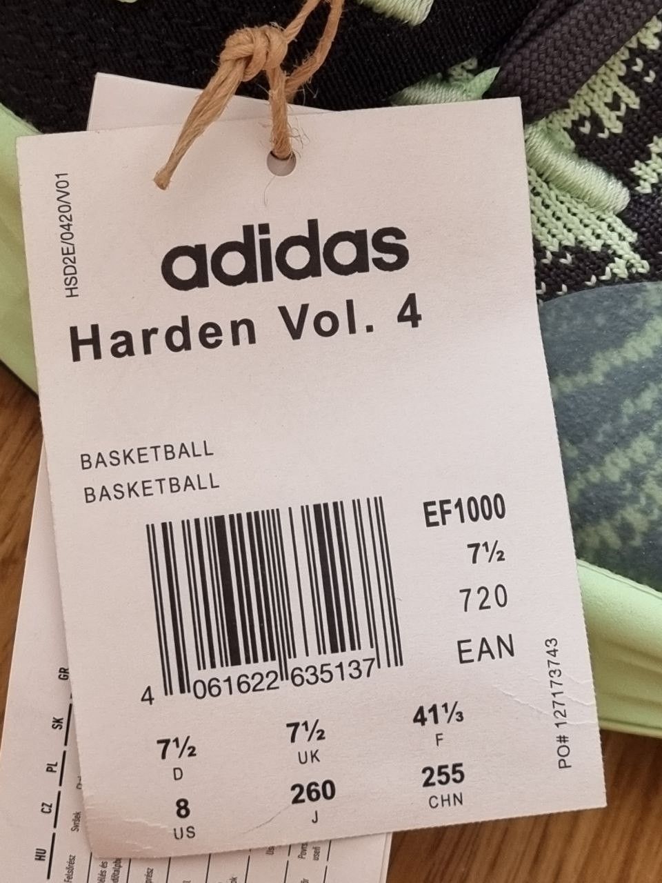 Adidas adidas Harden Vol. 4 Glow Green Size US 8 / EU 41 - 7 Thumbnail