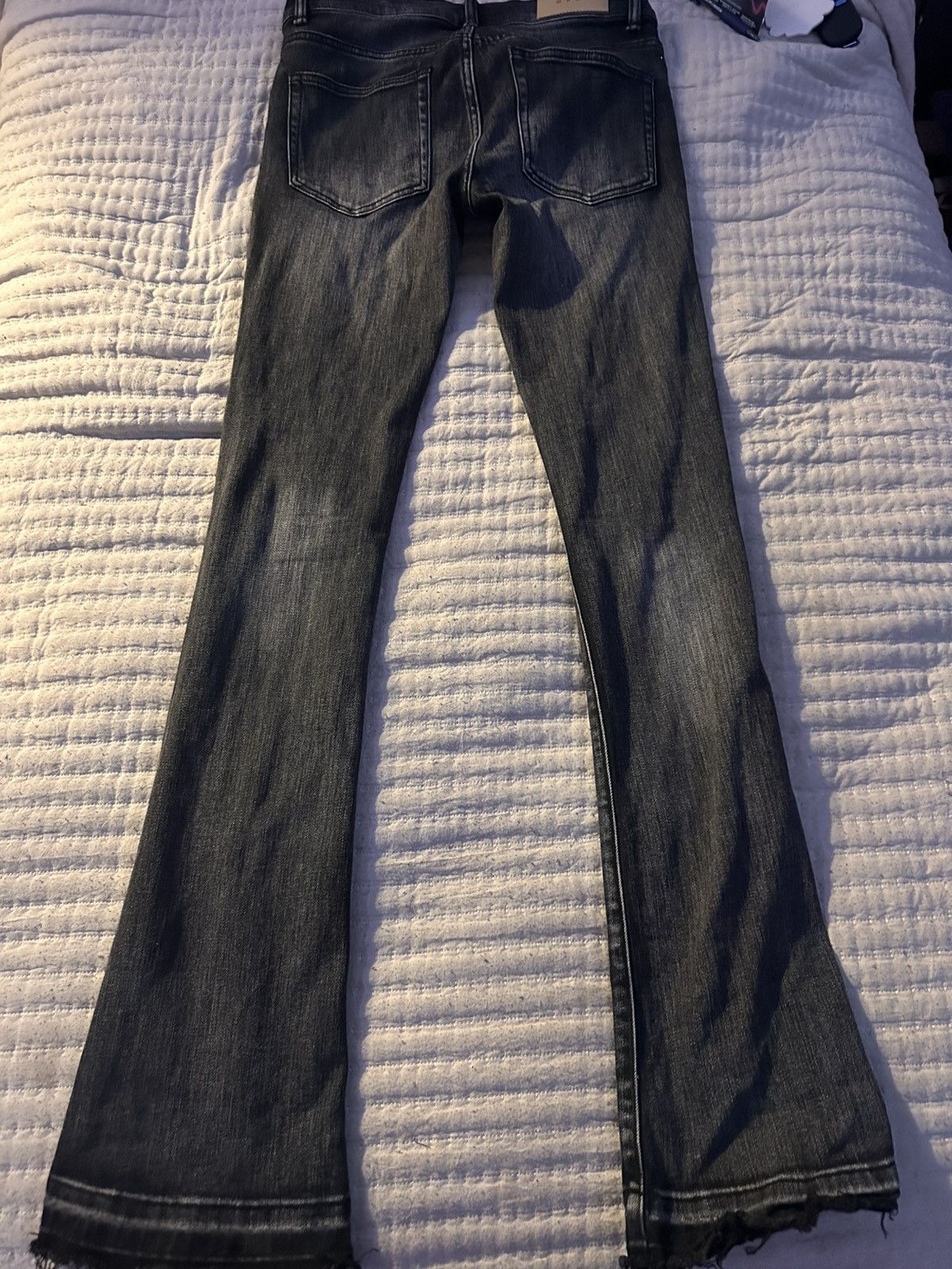 MNML MNML Skinny Stacked Denim - Black Size US 29 - 2 Thumbnail