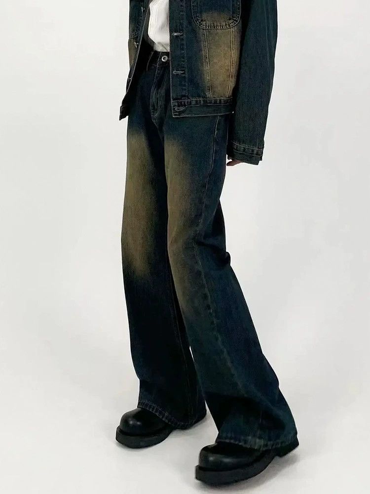 Vintage American retro distressed loose casual washed jeans Size US 32 / EU 48 - 3 Thumbnail
