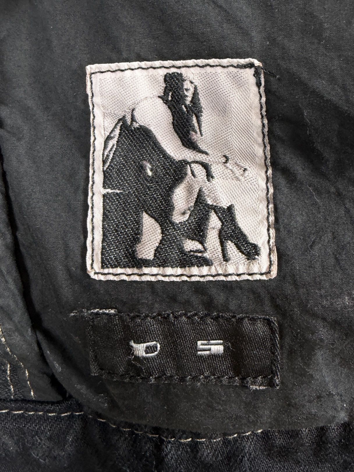 Rick Owens SS15 Rick Owens Black Scrub Waxed Denim Worker Jacket Size US XL / EU 56 / 4 - 7 Thumbnail