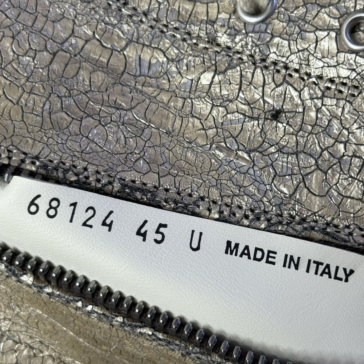 Rick Owens Drkshdw Rick Owens Hightop Megacrust Ramones Gold/Milk Size US 12 / EU 45 - 7 Thumbnail