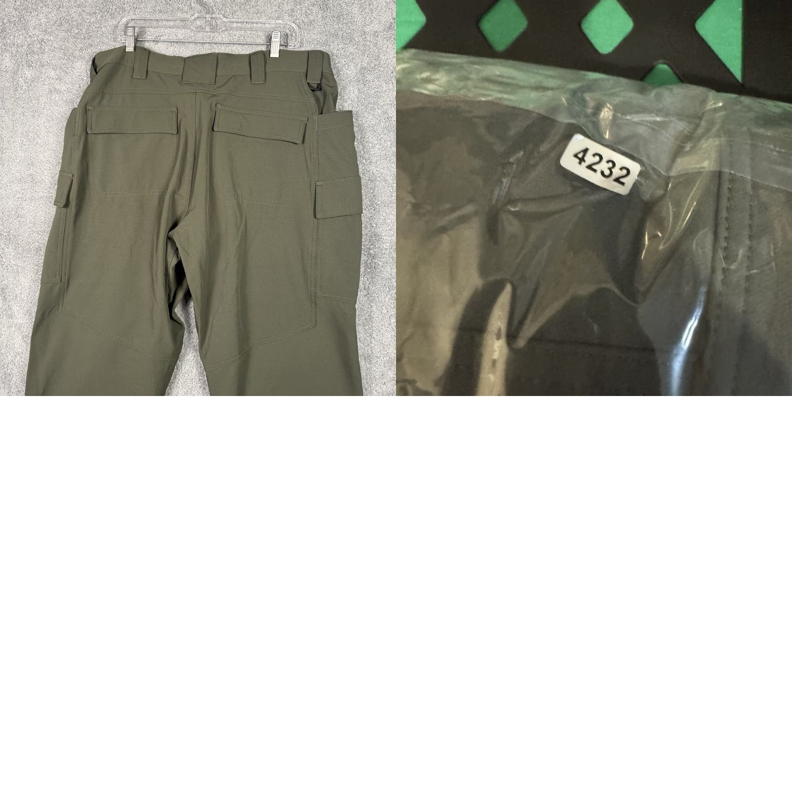 Duluth Trading Company Duluth Trading Co. Cargo Pants Mens 40x30 Green Water Repellent Utility Pants Size US 40 / EU 56 - 9 Thumbnail