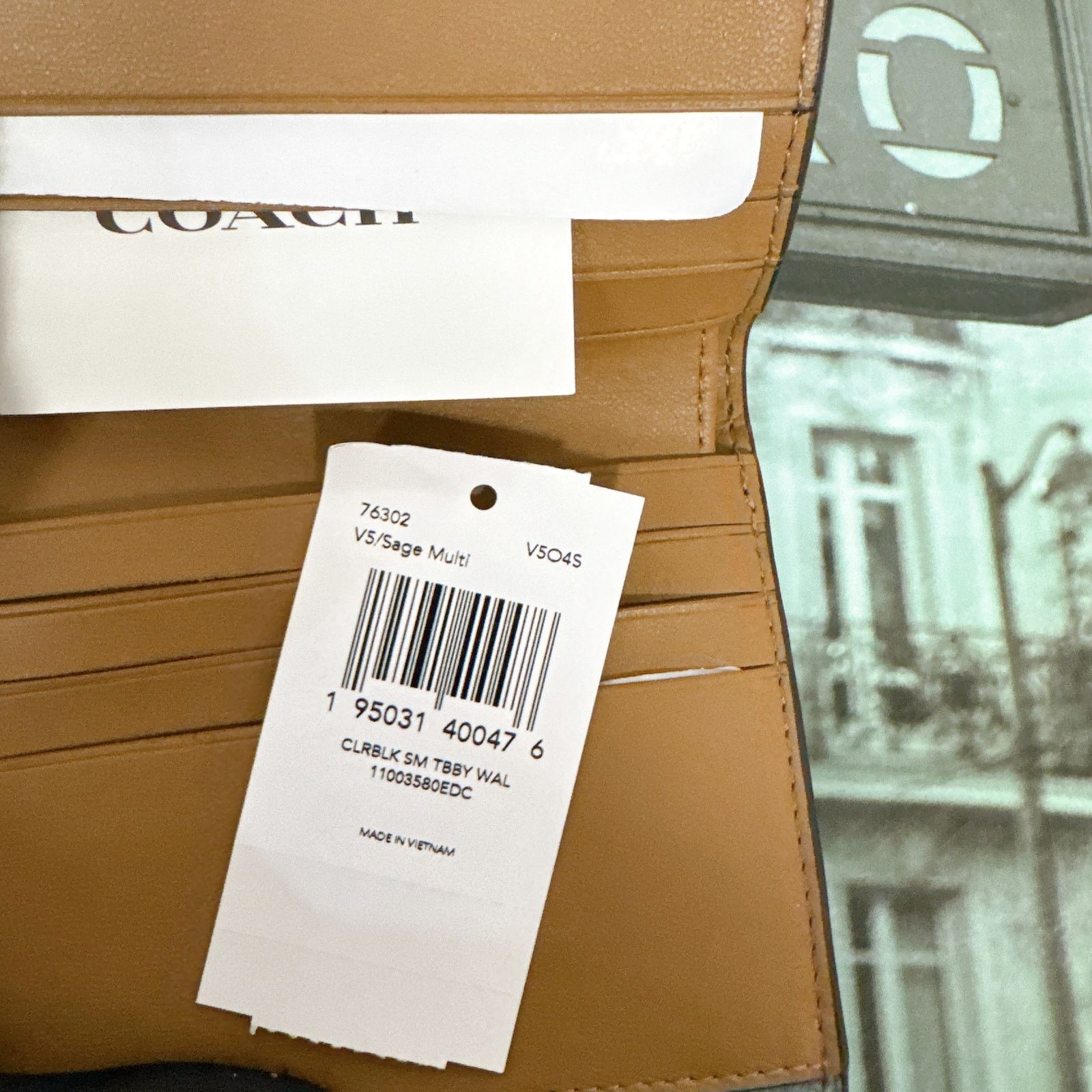 Coach Coach 76302 Tabby Small Wallet In Colorblock IN Sage Multi Size ONE SIZE - 8 Thumbnail