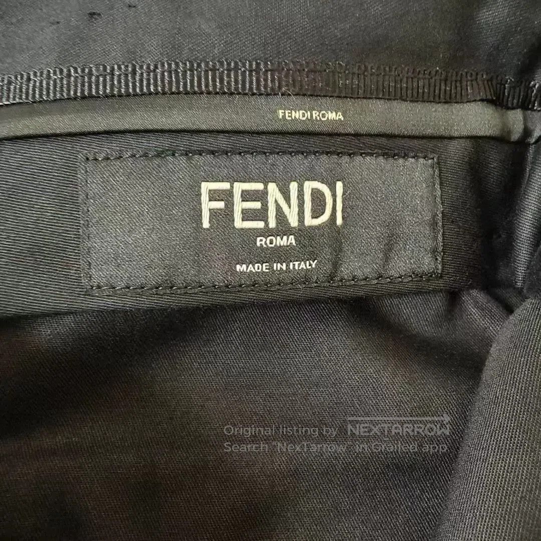 Fendi FENDI Solid Logo Print Casual Shorts. Size US 36 / EU 52 - 3 Thumbnail