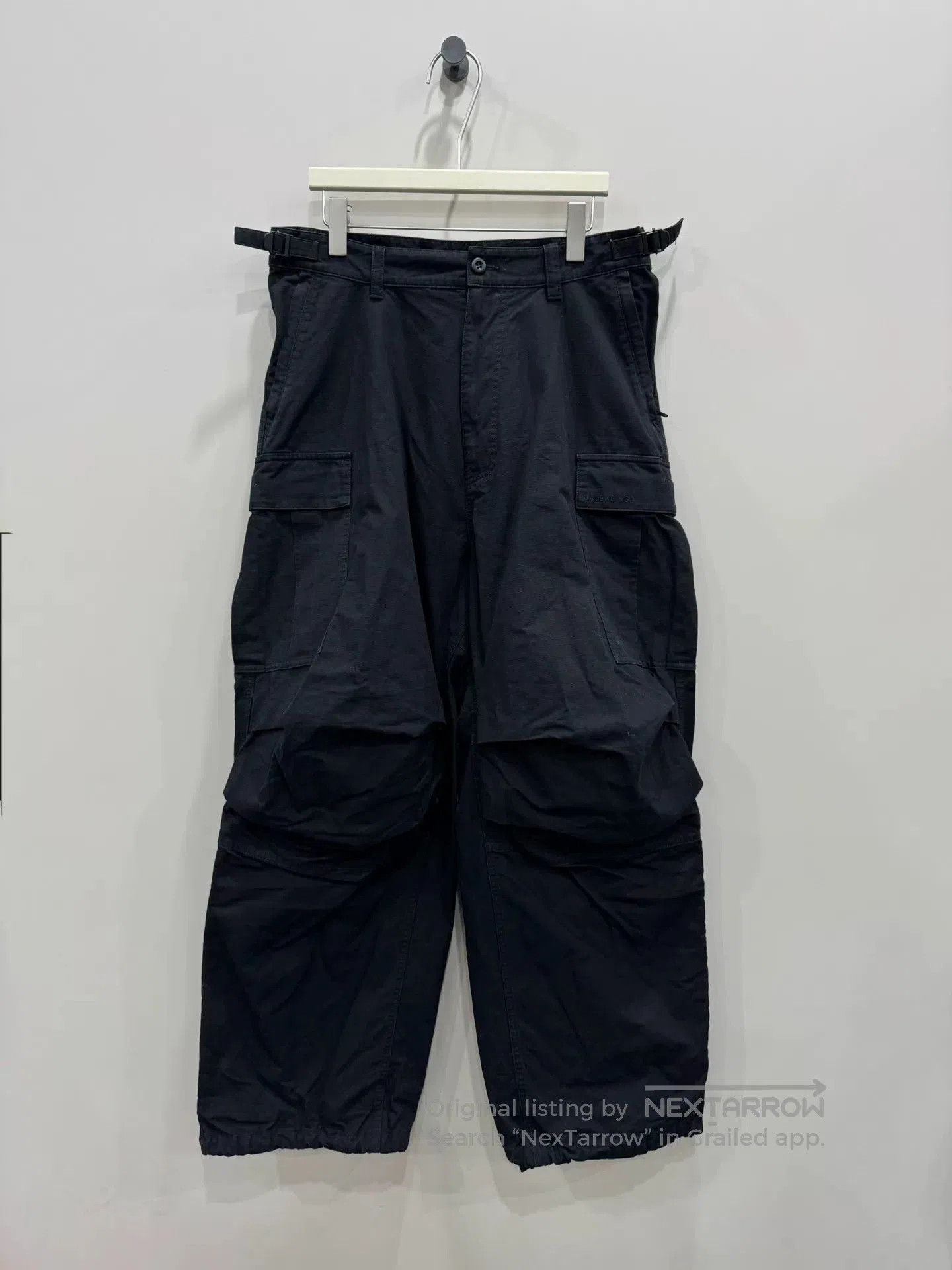Balenciaga balenciaga pulled cargo stacked work pants. Size US 38 / EU 54 - 1 Thumbnail