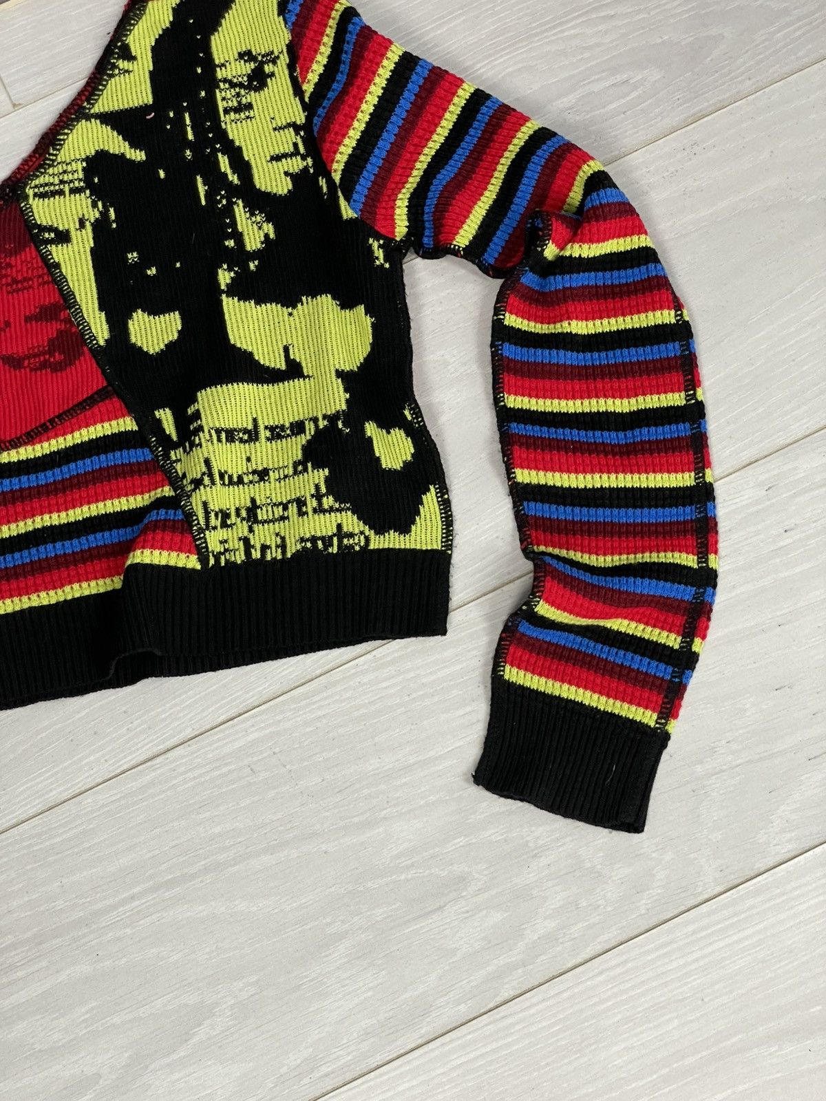 Hysteric Glamour × Vintage Y2K Archival Hysteric Glamour Style Crop Sweater Size M / US 6-8 / IT 42-44 - 4 Thumbnail