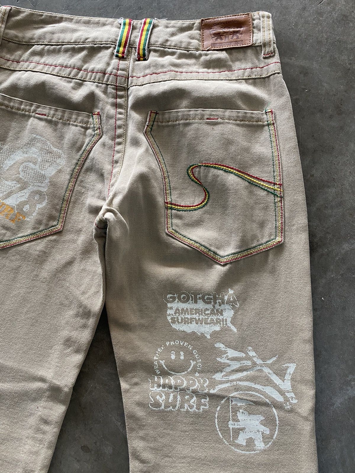 Gotcha × Hysteric Glamour × Tornado Mart Vintage Gotcha American Surf-wear Street Denim Size US 31 - 2 Thumbnail