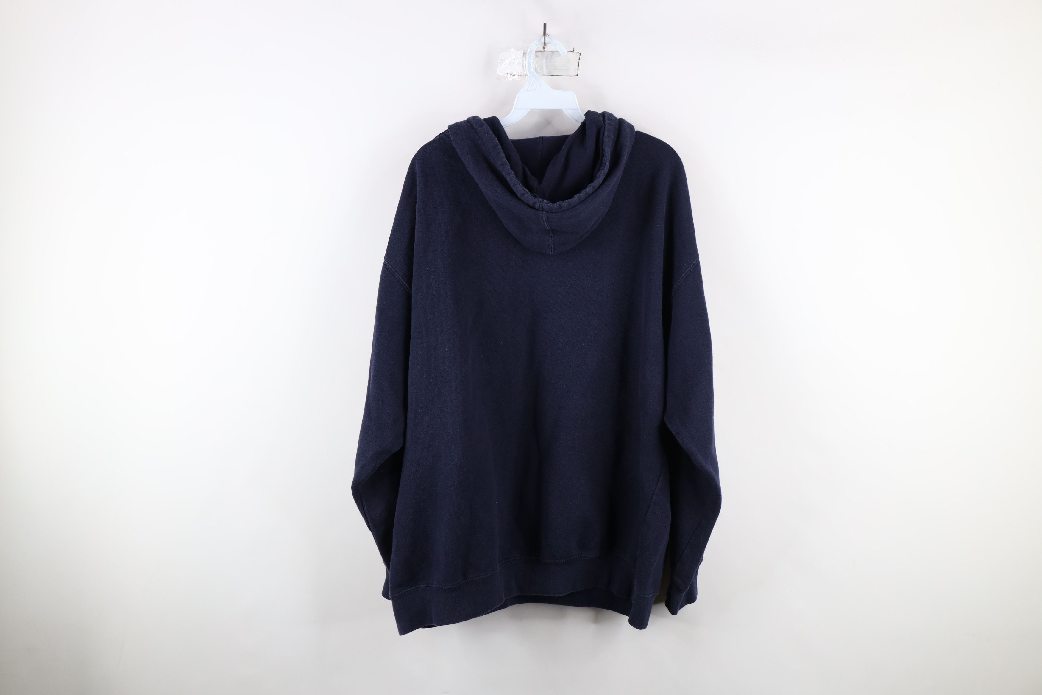Oakley × Vintage Vintage Y2K Oakley Spell Out Hoodie Sweatshirt Navy Blue Size US XL / EU 56 / 4 - 13 Thumbnail
