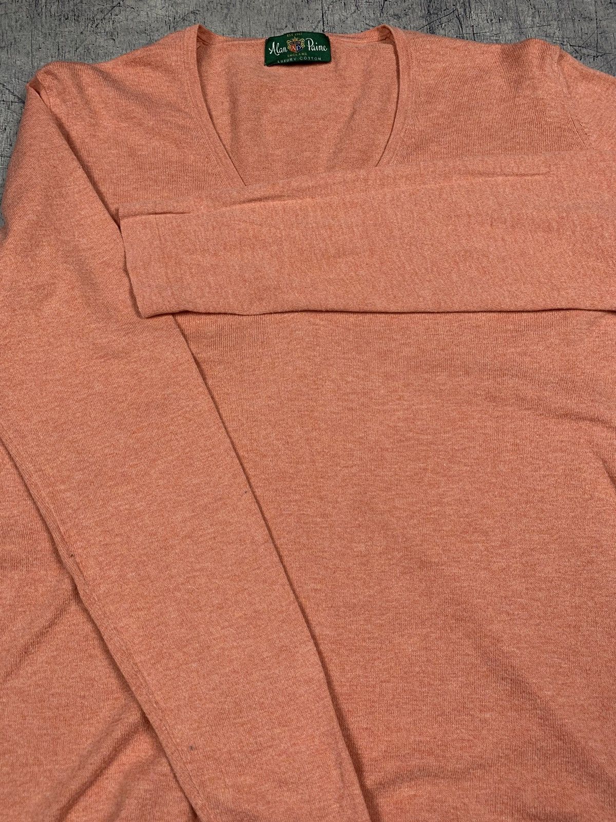 Alan Paine Alan Paine England Luxury Cotton Sweater V-Neck Size EU 38 Size XS / US 0-2 / IT 36-38 - 8 Thumbnail