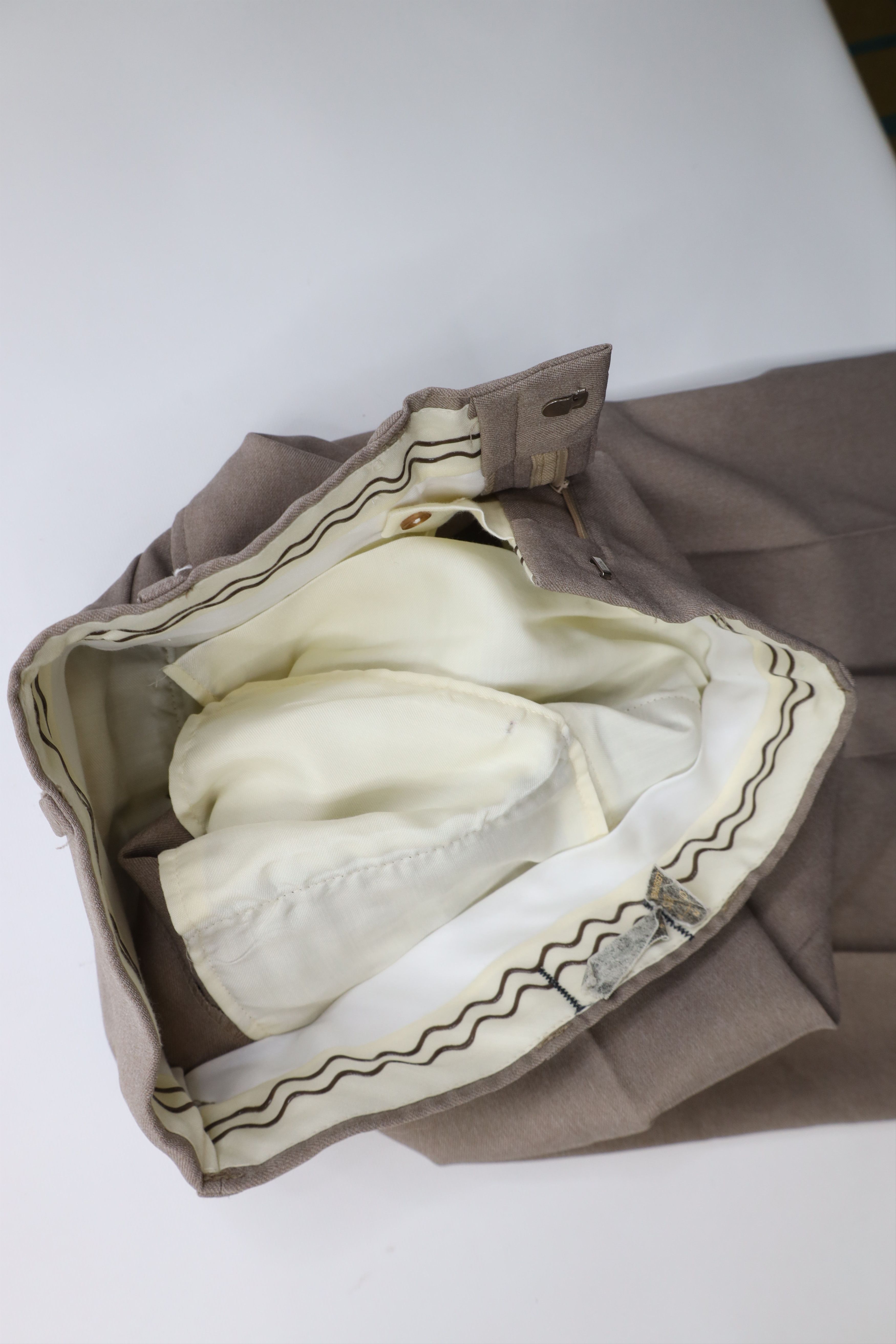 Vintage Vintage 70s Streetwear Flared Wide Leg Chino Pants Beige USA Size US 29 - 9 Thumbnail
