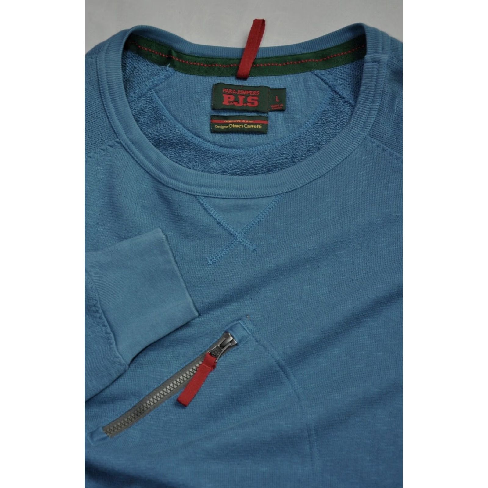Parajumpers Parajumpers Sweatshirt Men L Blue Cotton Logo Pullover Modern Fit Size L Size US L / EU 52-54 / 3 - 7 Thumbnail