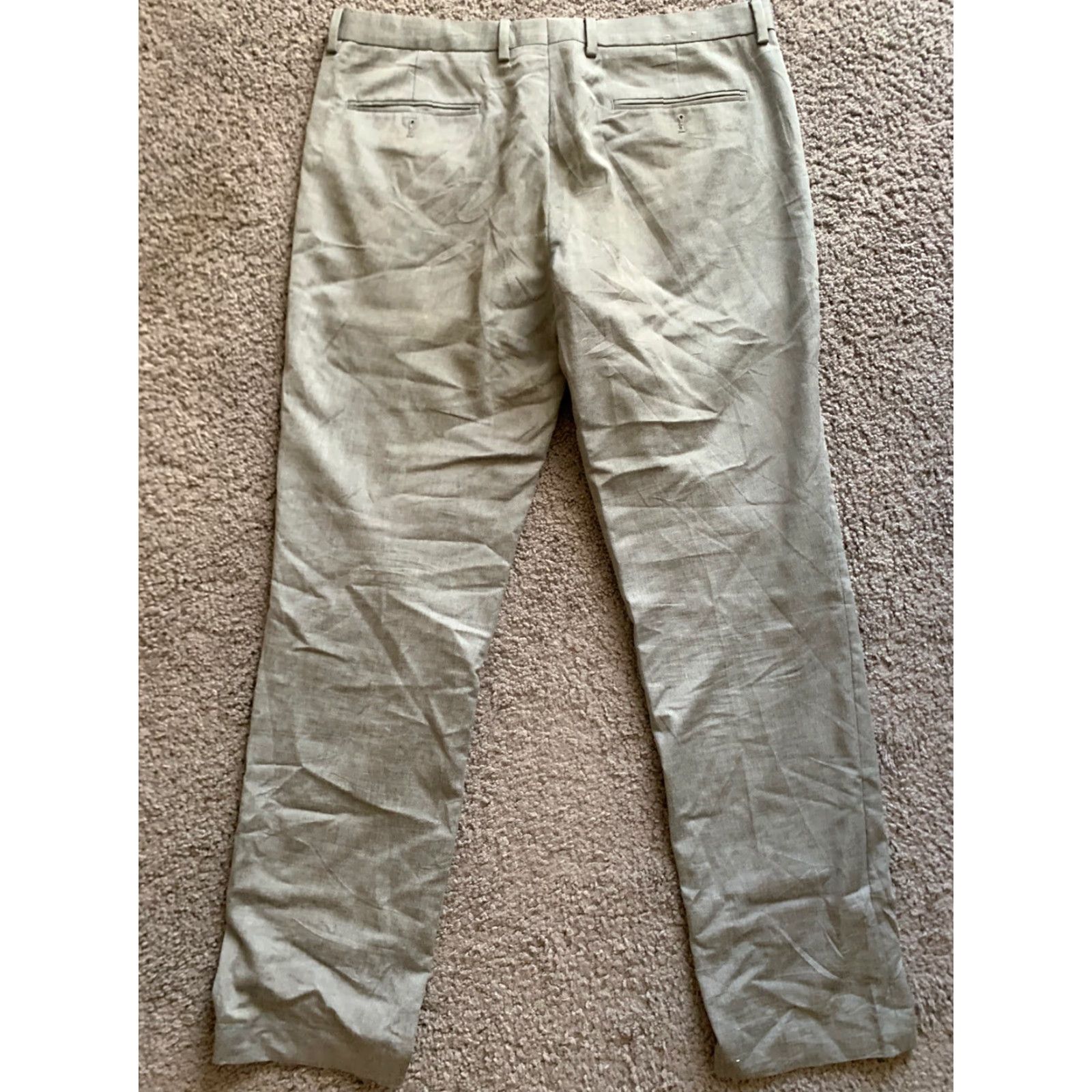 Express VINTAGE Express Photographer Dress Pants Mens Size 34 X 34 Gray Wool Straight Leg Size US 34 / EU 50 - 5 Thumbnail