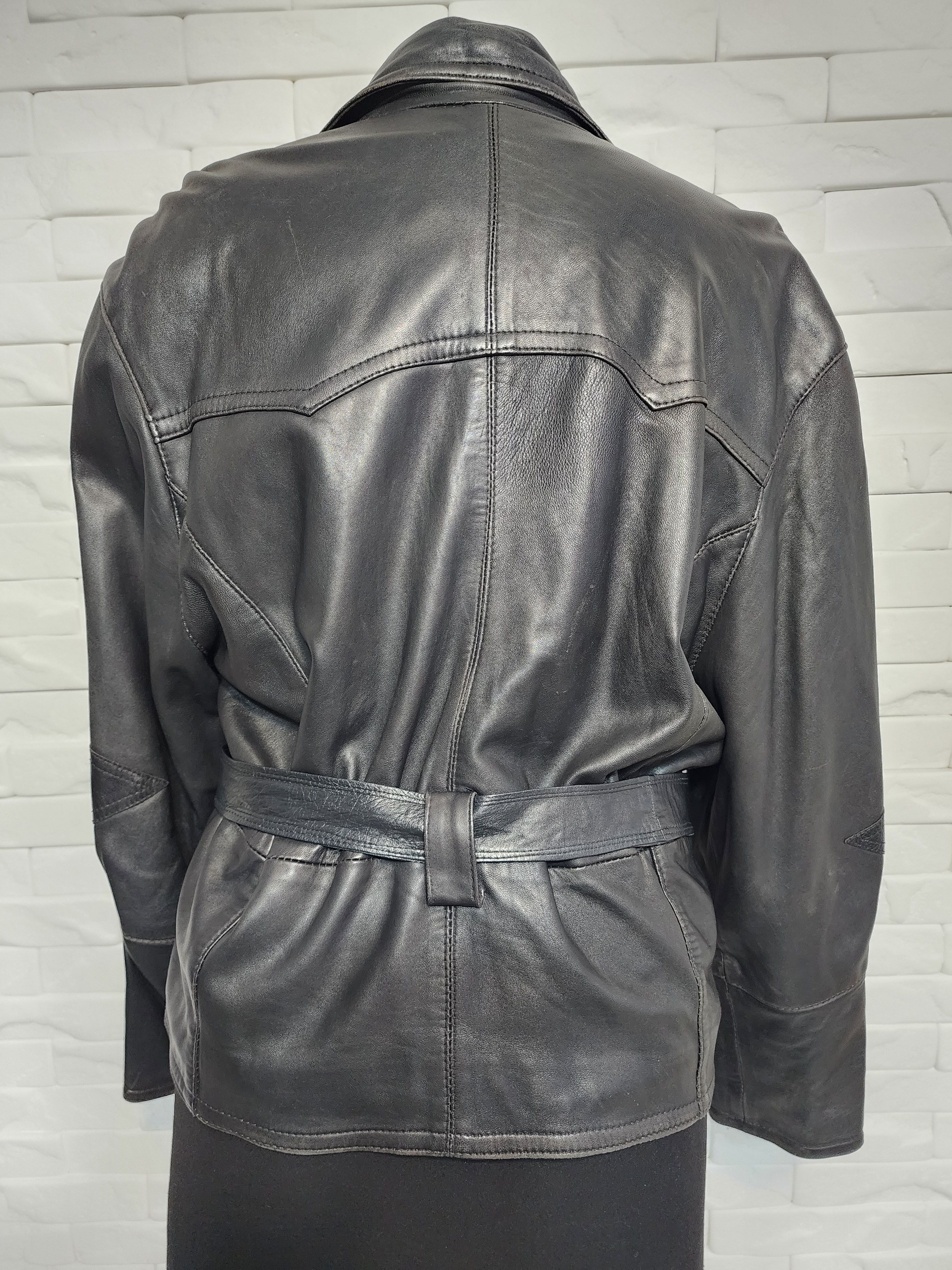 Other Women's Leather Biker Jacket: Tough Moto Rocker Outfit Size XL / US 12-14 / IT 48-50 - 4 Thumbnail