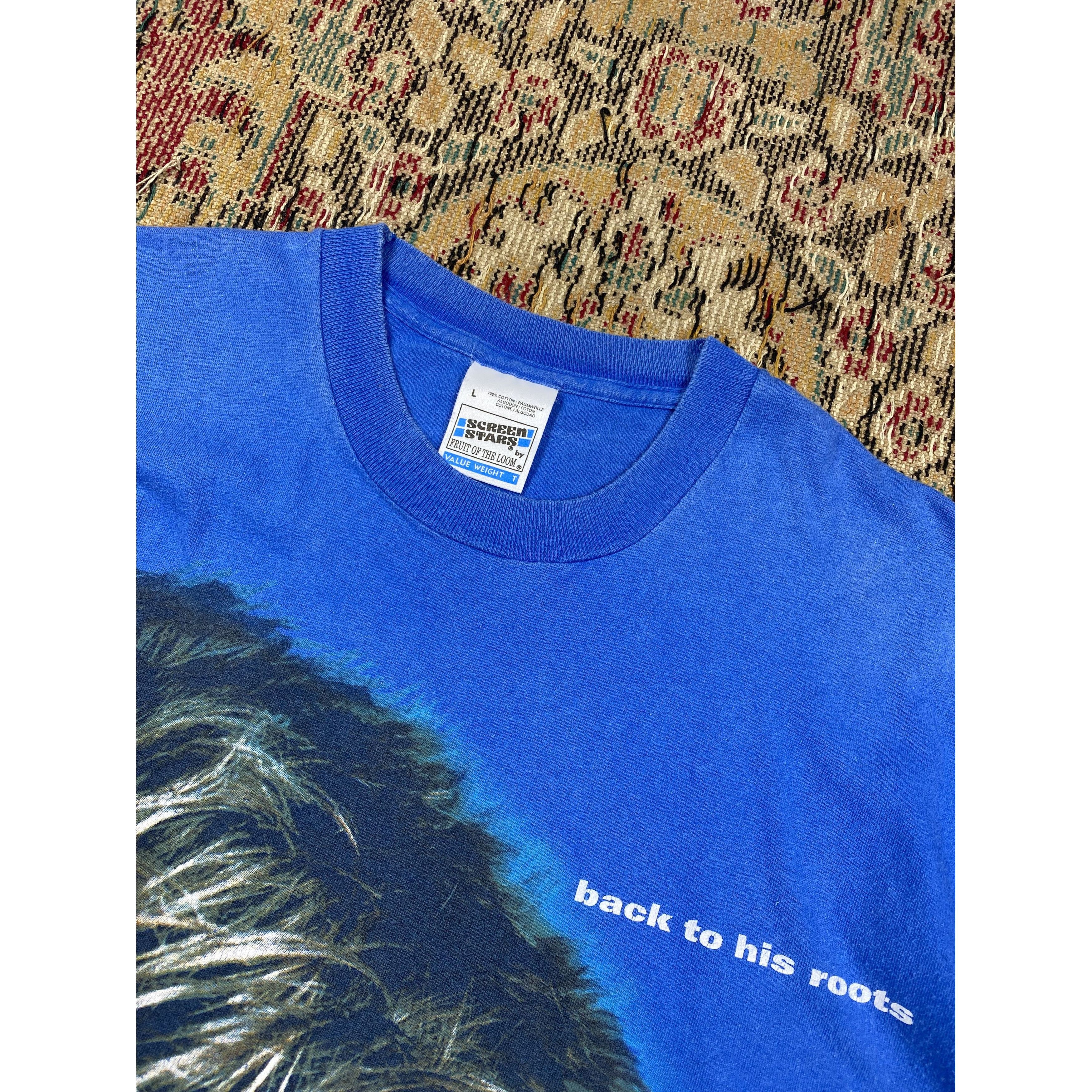 Band Tees Rod Stewart 90s Back to His Roots 90s T Shirt 4660AC Size US L / EU 52-54 / 3 - 3 Thumbnail
