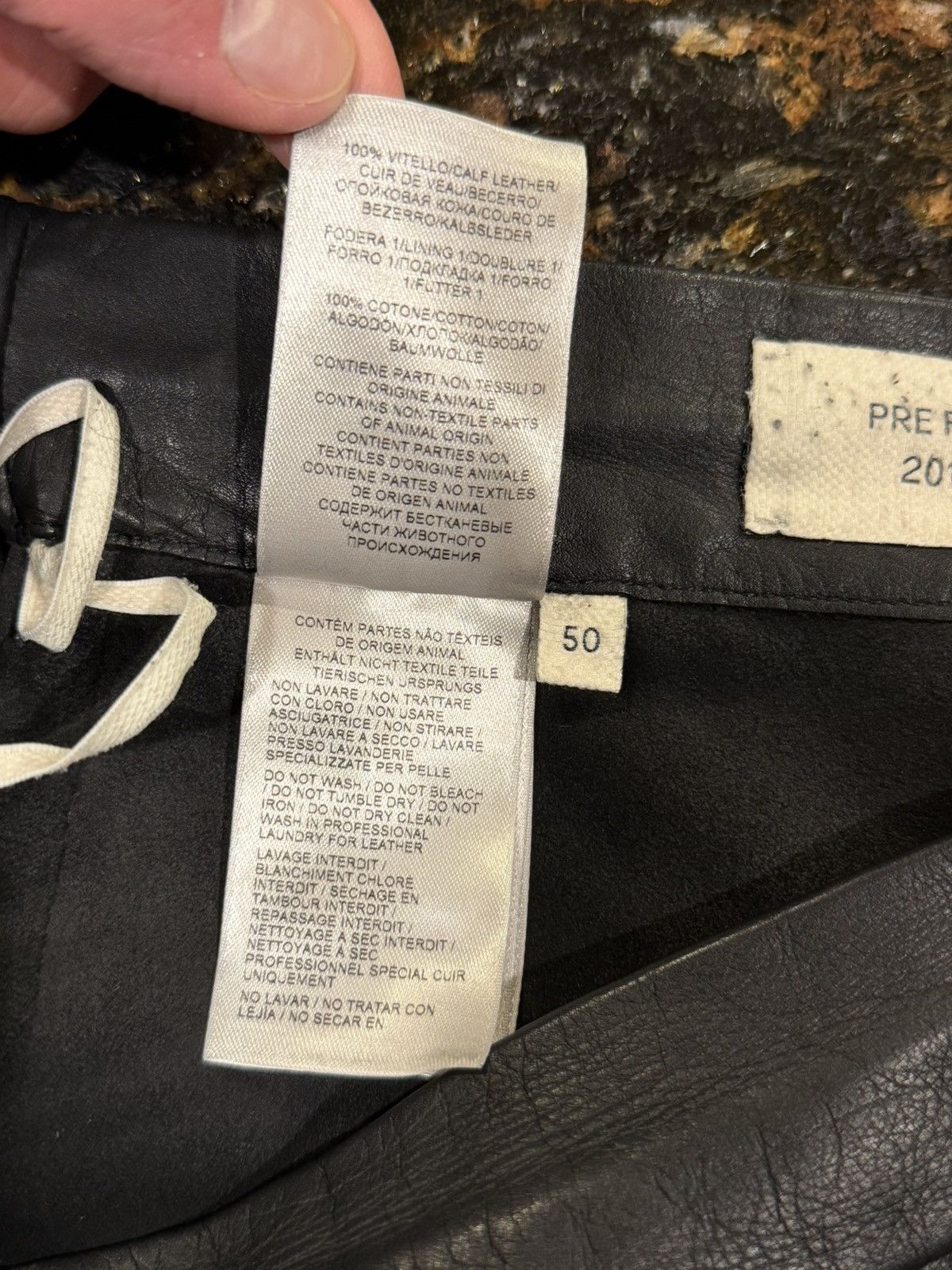 Bottega Veneta Bottega Veneta Daniel Lee FW19 Leather Jogger Pants Size US 33 - 13 Thumbnail