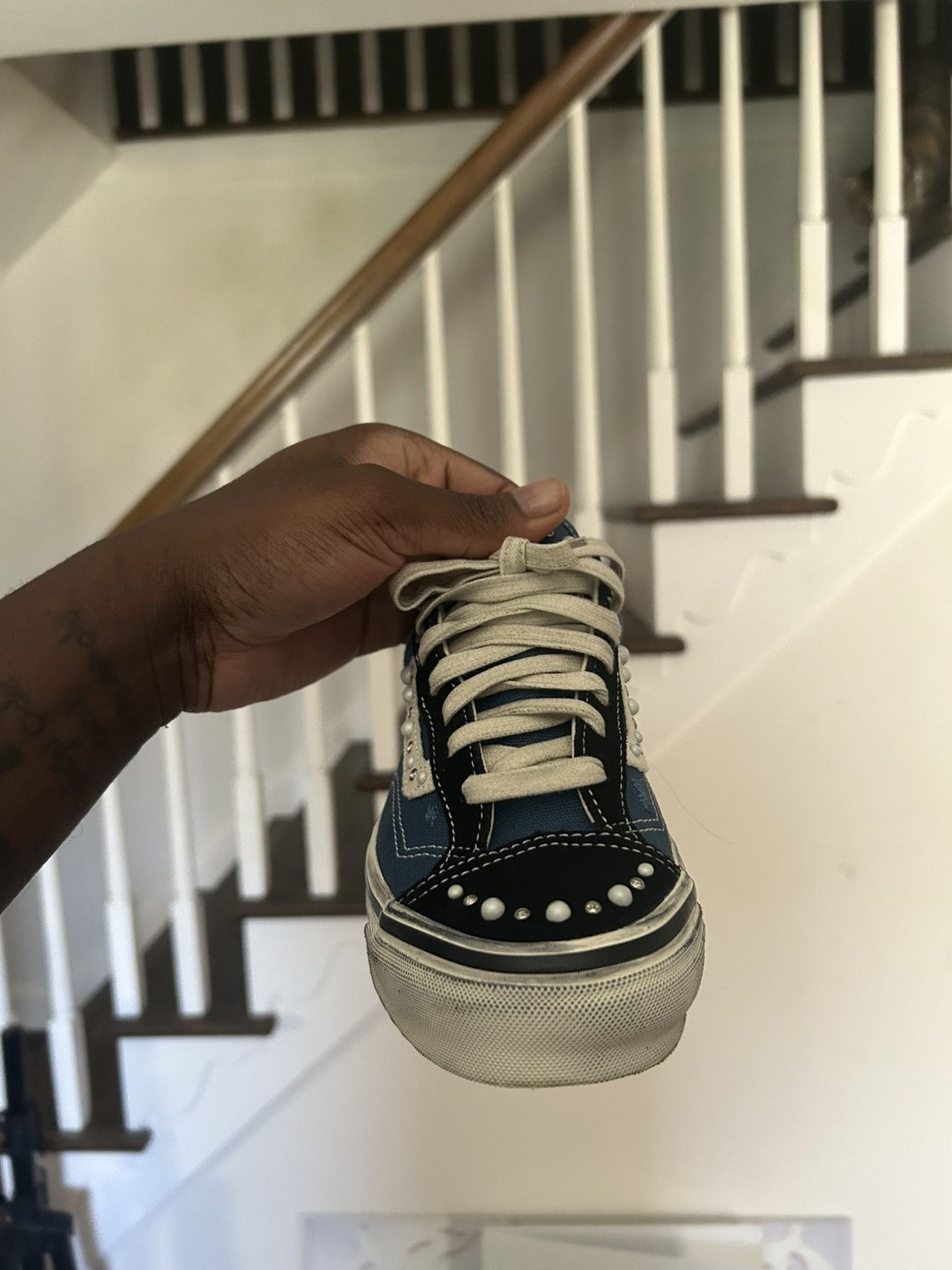 Vans Blue Pearlized Vans Size US 6.5 / IT 36.5 - 2 Thumbnail