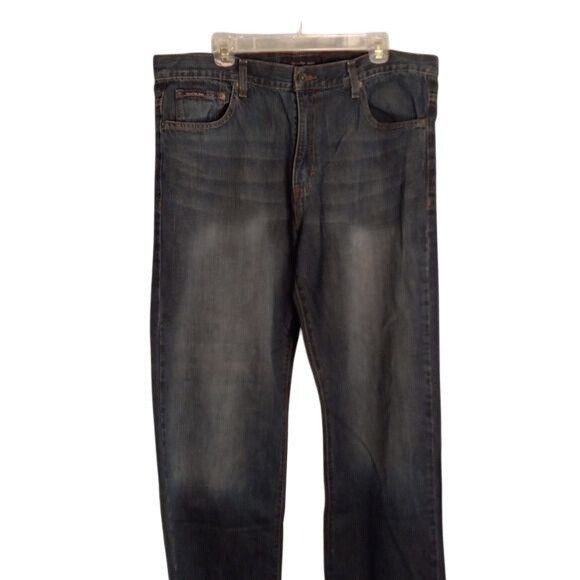 Calvin Klein Calvin Klein Size 38 x 32 Mens Jeans Relaxed Straight Fit Da Size US 38 / EU 54 - 2 Thumbnail