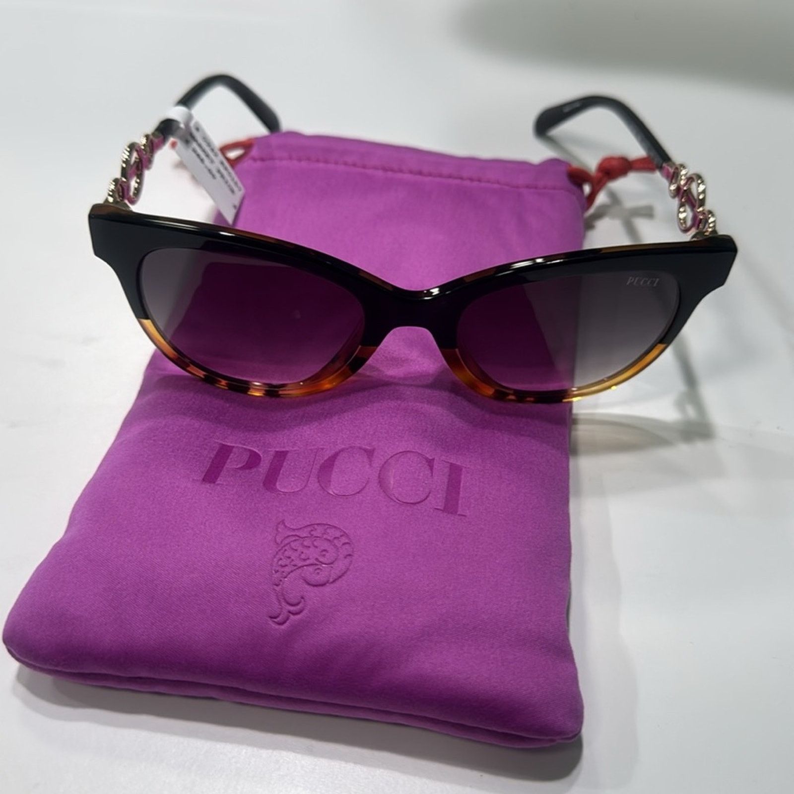 Emilio Pucci Pucci 54MM Cat Eye Sunglasses Size ONE SIZE - 5 Thumbnail