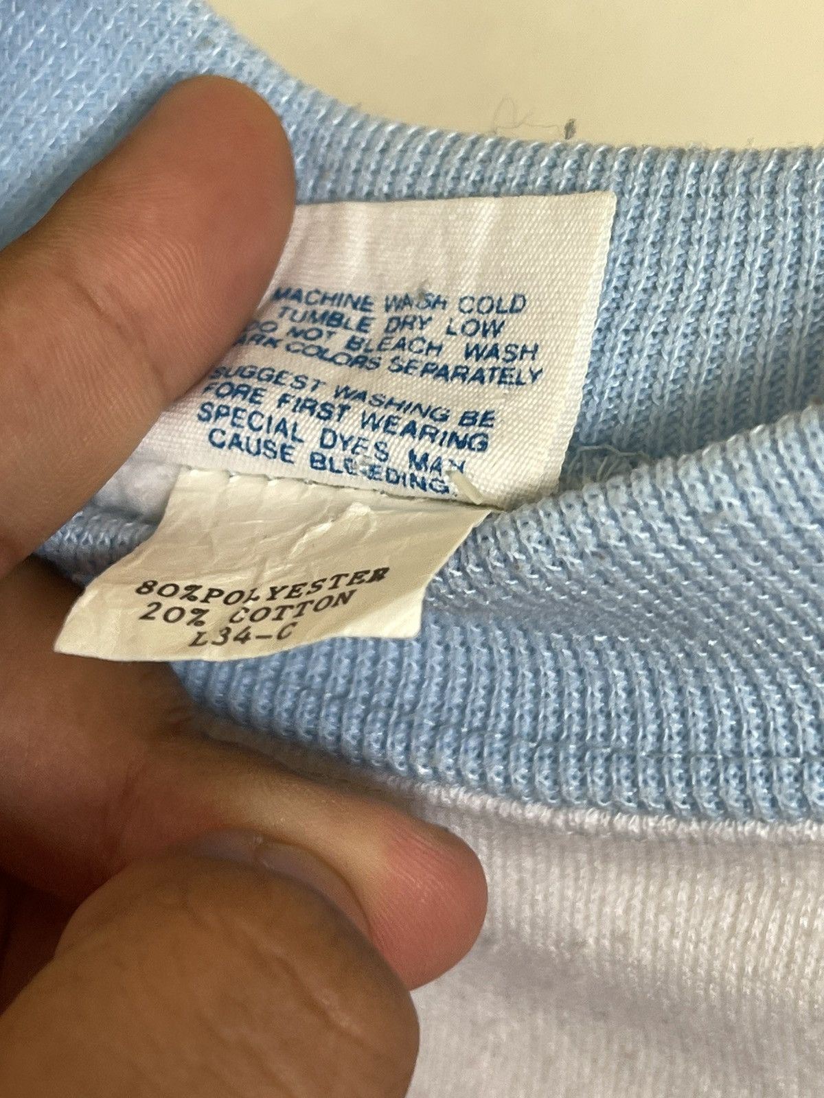 Adidas Vintage 80s Adidas Trefoil Baby Blue Sweatshirt Size M / US 6-8 / IT 42-44 - 5 Thumbnail