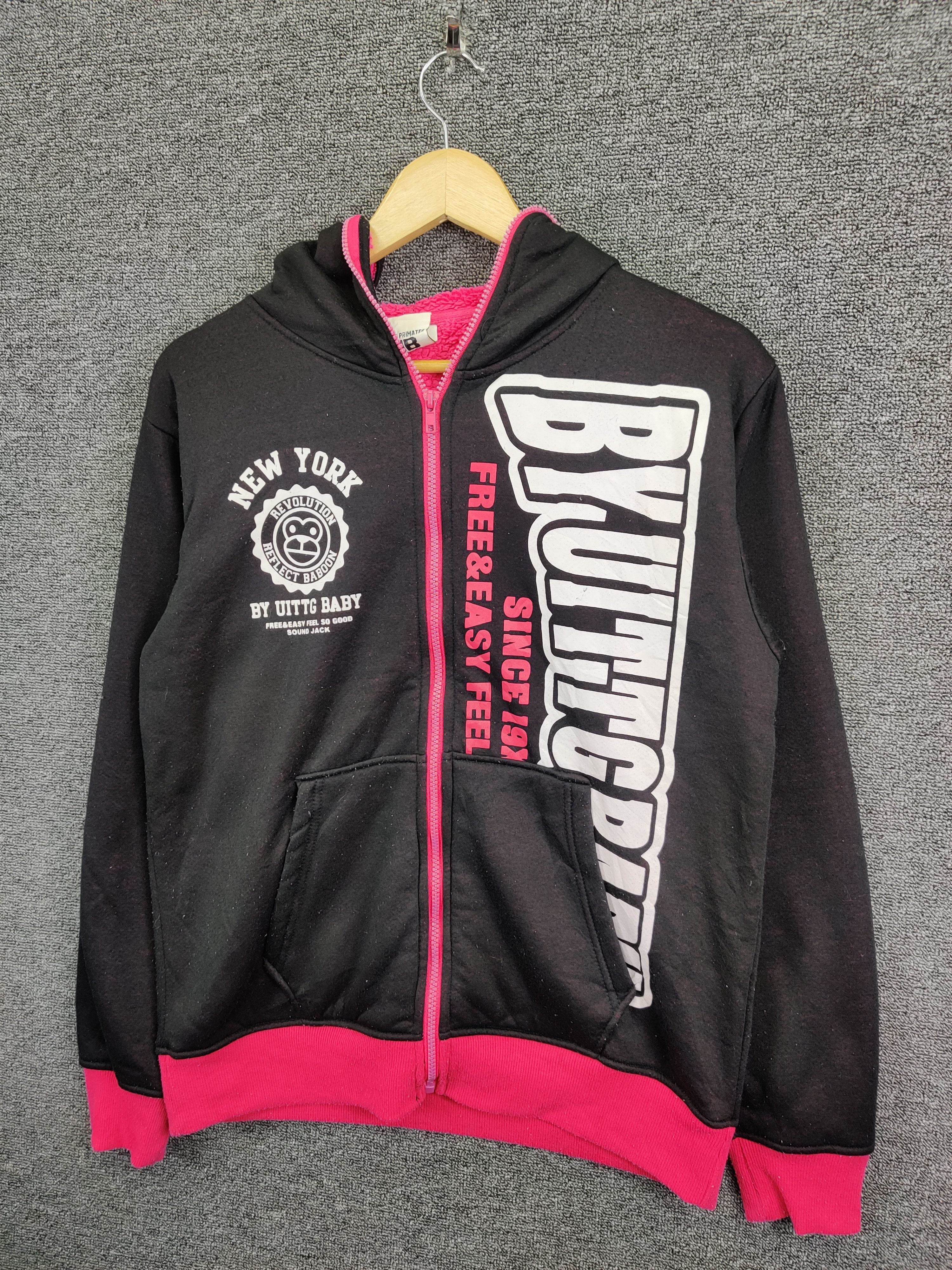 Japanese Brand UITTG Baby New York Fleece Hoodie Size US M / EU 48-50 / 2 - 4 Thumbnail